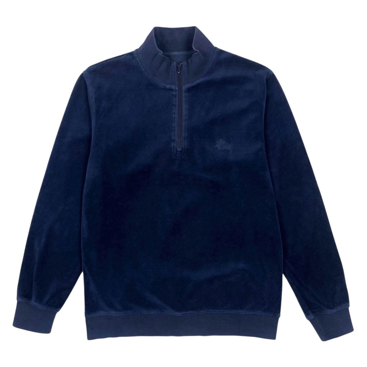 Stussy Rare Stussy Valvet Velour Half Zip Jacket Size US S / EU 44-46 / 1 - 2 Thumbnail