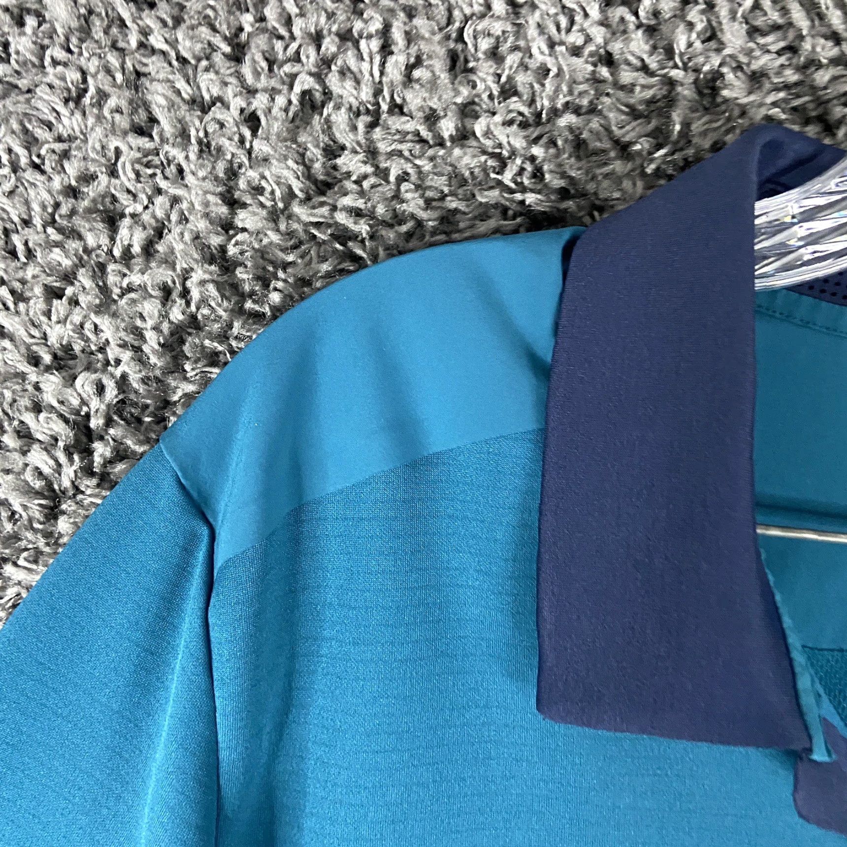 The North Face THE NORTH FACE Blue Polo Shirt Men's Large Size US L / EU 52-54 / 3 - 5 Thumbnail