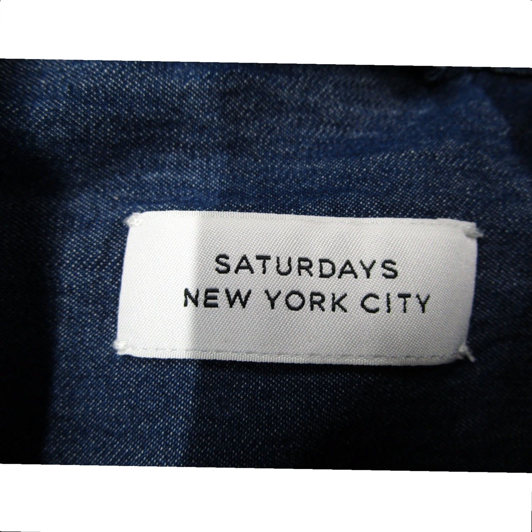 Saturdays NYC Saturdays NYC Shirt Button-Down Long Sleeve Mens Small Blue Chambray Cotton Pocket Button-Up Collared Casual Travel All Seasons Lightweight Breathable Size US S / EU 44-46 / 1 - 3 Thumbnail