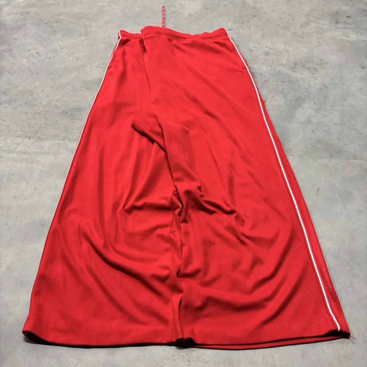 Japanese Brand × Vintage Crazy Vintage Y2K/2000s Red Striped Streetwear Track Pants! Size US 34 / EU 50 - 2 Thumbnail