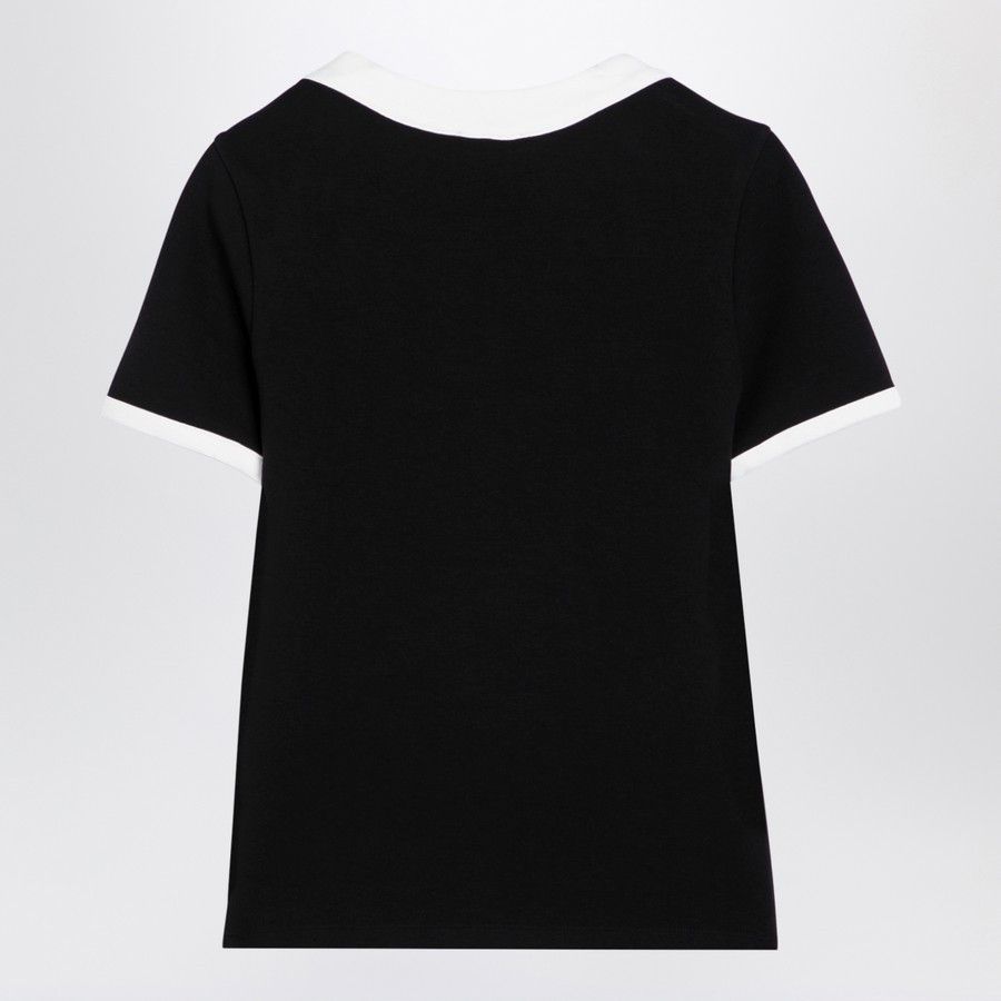 Balmain o1d2blof0824 Cotton T-Shirts in Black & White Size XS / US 0-2 / IT 36-38 - 2 Thumbnail