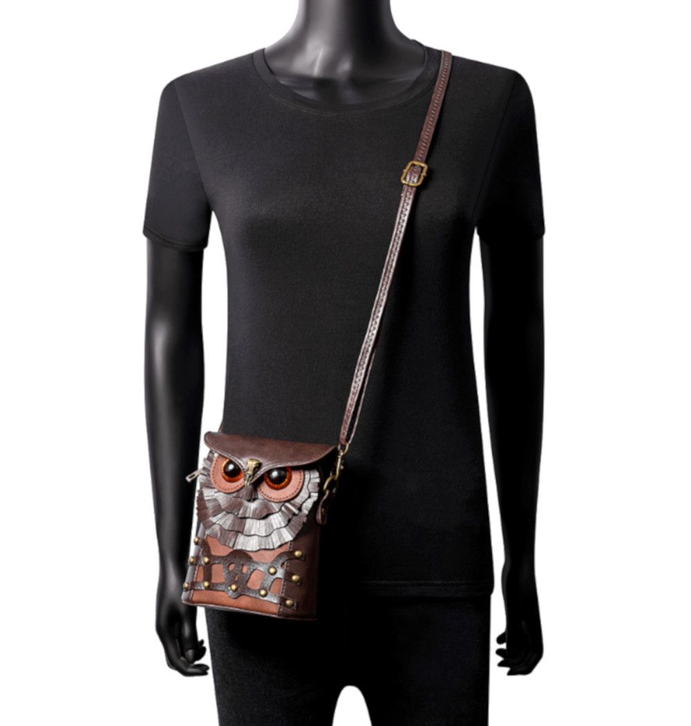 Hysteric Glamour × Japanese Brand × Vintage Vintage Owl Nocturnal Bird Leather Crossbody Bag Streetwear Size ONE SIZE - 1 Thumbnail