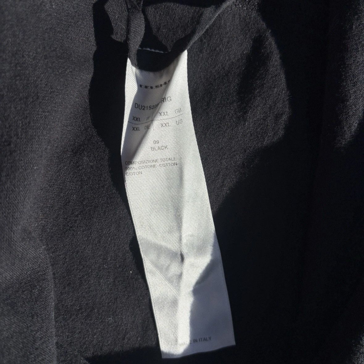 Rick Owens Drkshdw Rick Owens DRKSHDW Black Long Sleeve Sweatshirt Size XXL Size US XXL / EU 58 / 5 - 5 Thumbnail