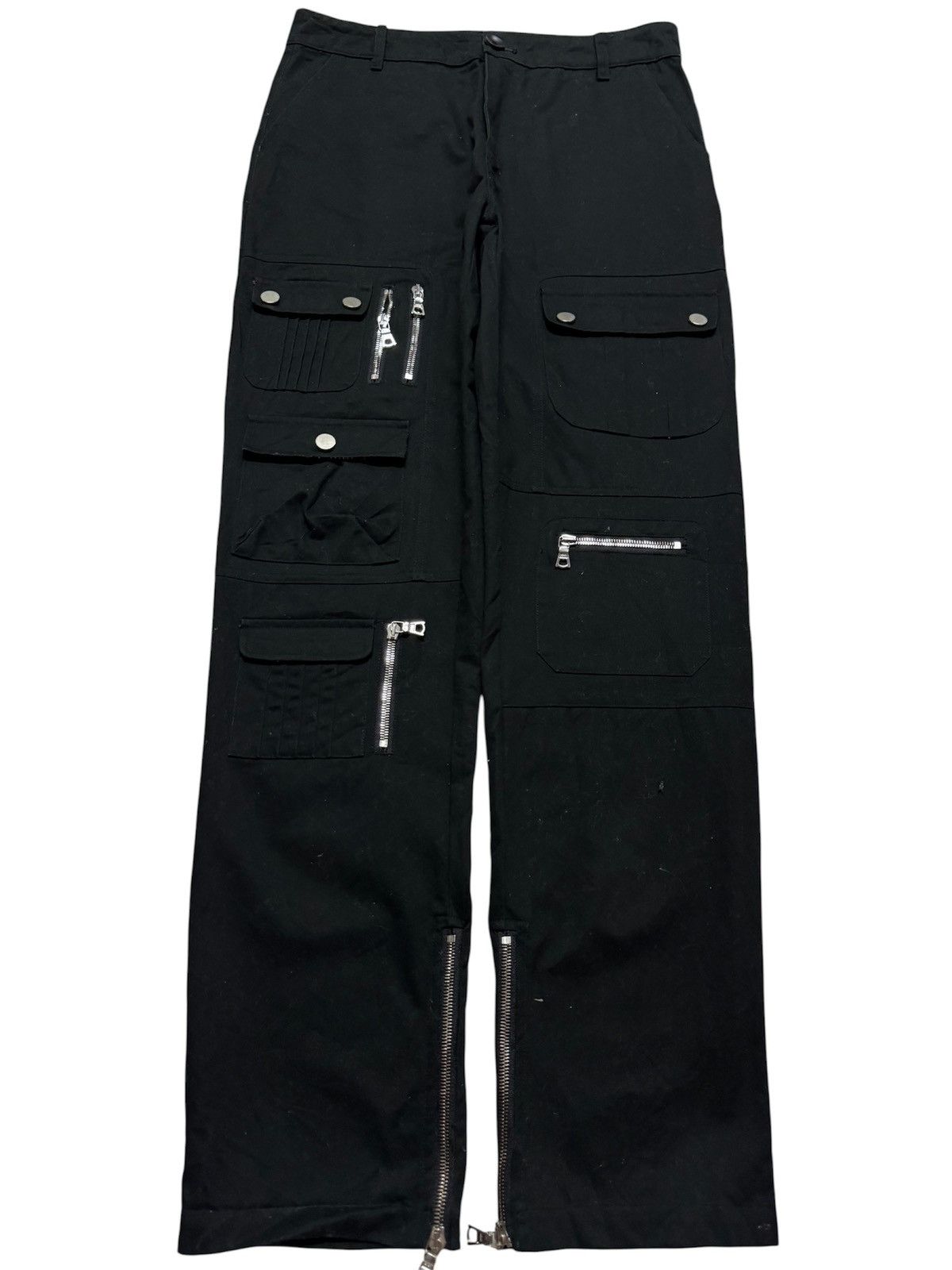 Tornado Mart JAPANESE FORTUNE FAME PUNK POEM BLACK MULTIPOCKET CARGO Size US 31 - 1 Thumbnail