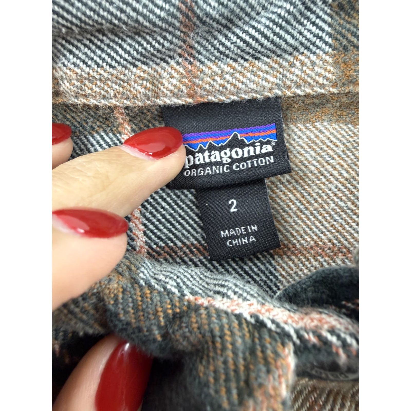 Patagonia Patagonia Shirt Womens 2 Brown Plaid Flannel Button Front Long Sleeve Top Size XS / US 0-2 / IT 36-38 - 3 Thumbnail