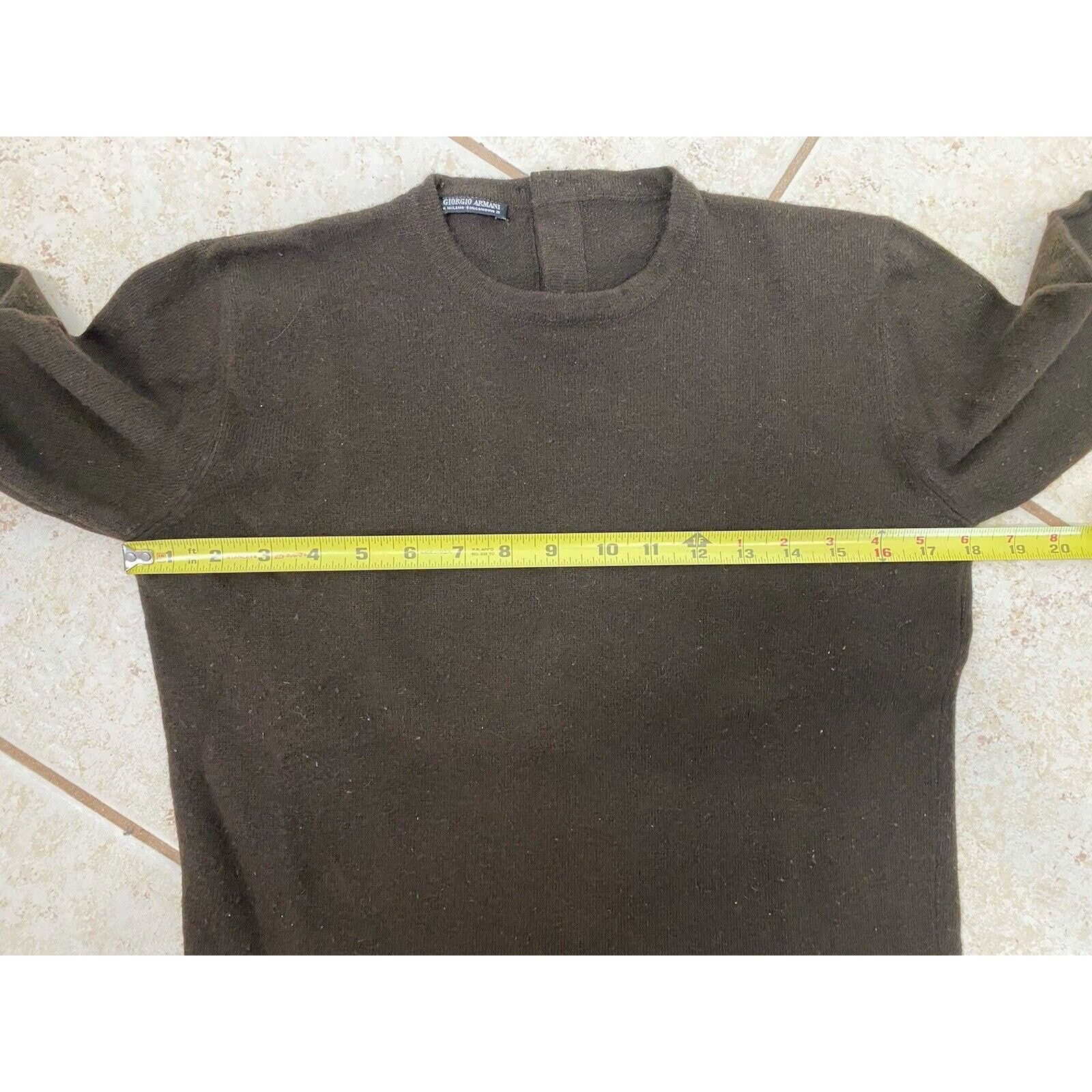 Giorgio Armani VTG Giorgio Armani A Milano 21 Brown Soft Sweater Sz 40 READ Size ONE SIZE - 9 Thumbnail