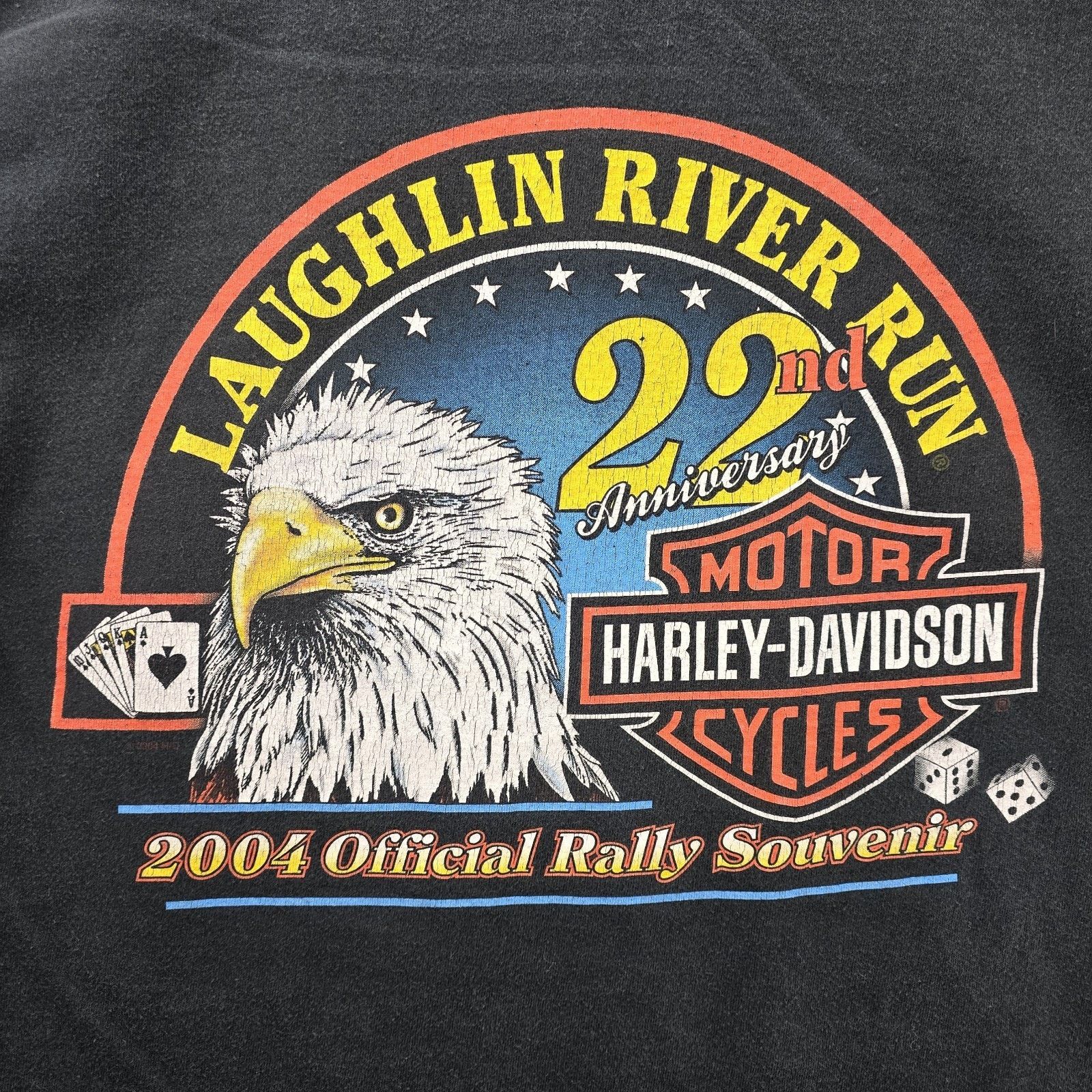 Harley Davidson Vintage Harley Davidson Shirt L Laughlin River Run 2004 Y2K Size US L / EU 52-54 / 3 - 2 Thumbnail