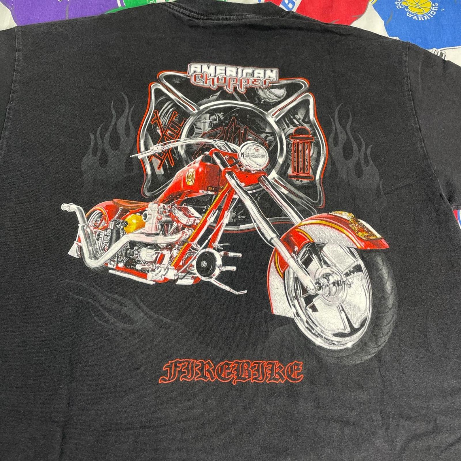Harley Davidson × Vintage Vintage Y2K 2004 American Chopper Biker Rally Grunge Tee Size US L / EU 52-54 / 3 - 4 Thumbnail