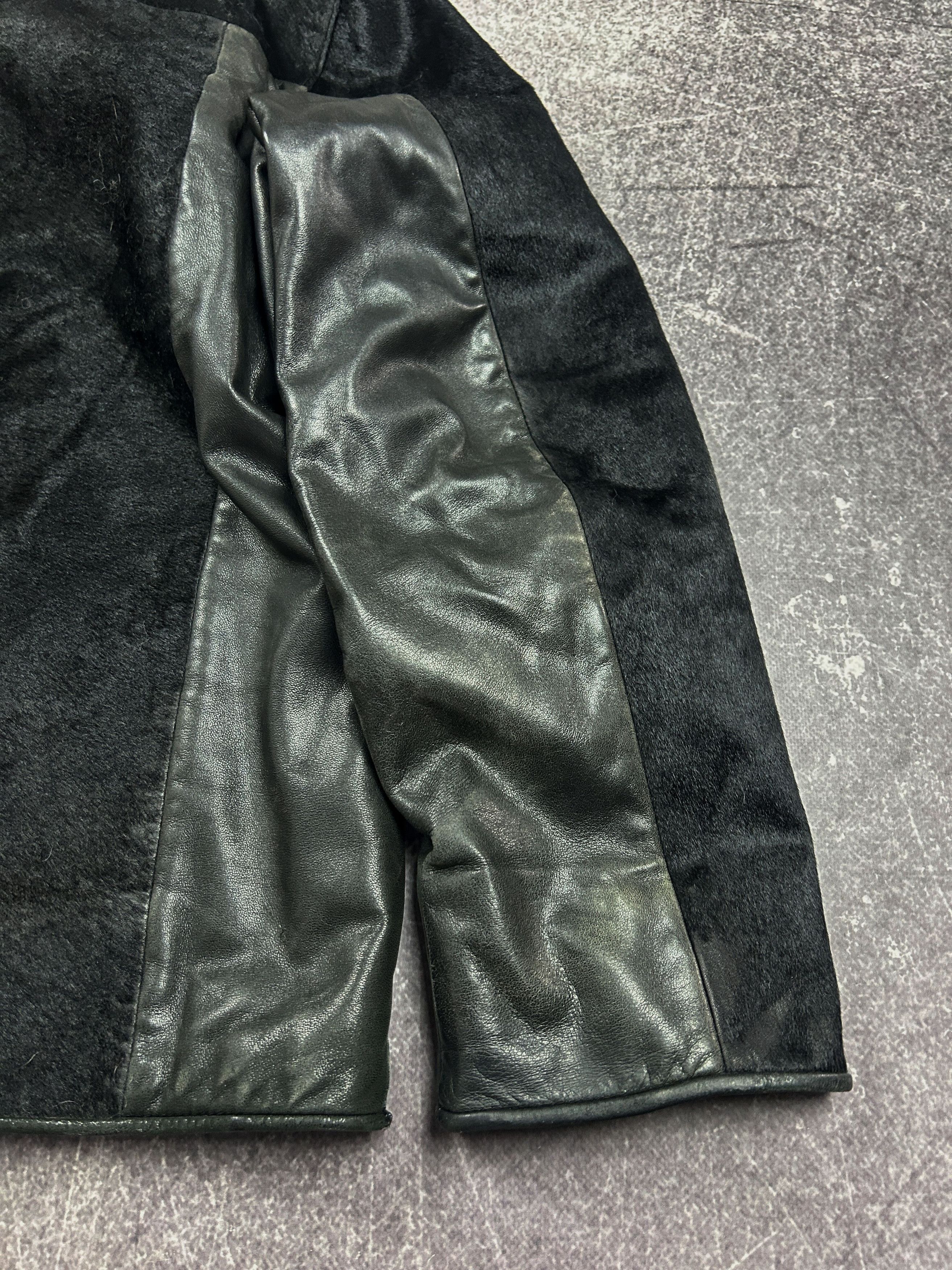 Hysteric Glamour VTG RICK OWENS STYLE REAL LEATHER / FUR JACKET 90s Y2K Size US L / EU 52-54 / 3 - 9 Thumbnail