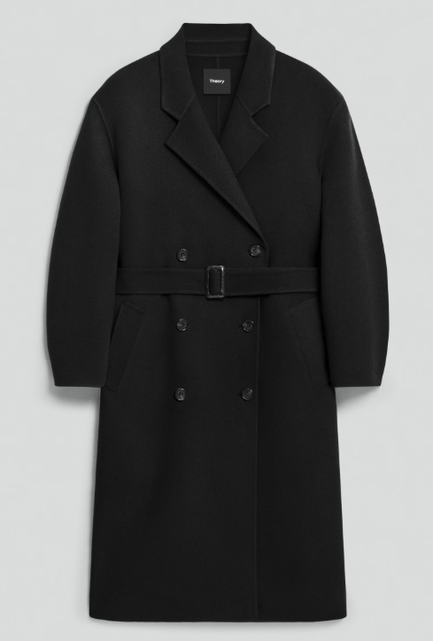 Theory Theory Women's Black Coat Wool Cashmere Size XS / US 0-2 / IT 36-38 - 1 Thumbnail