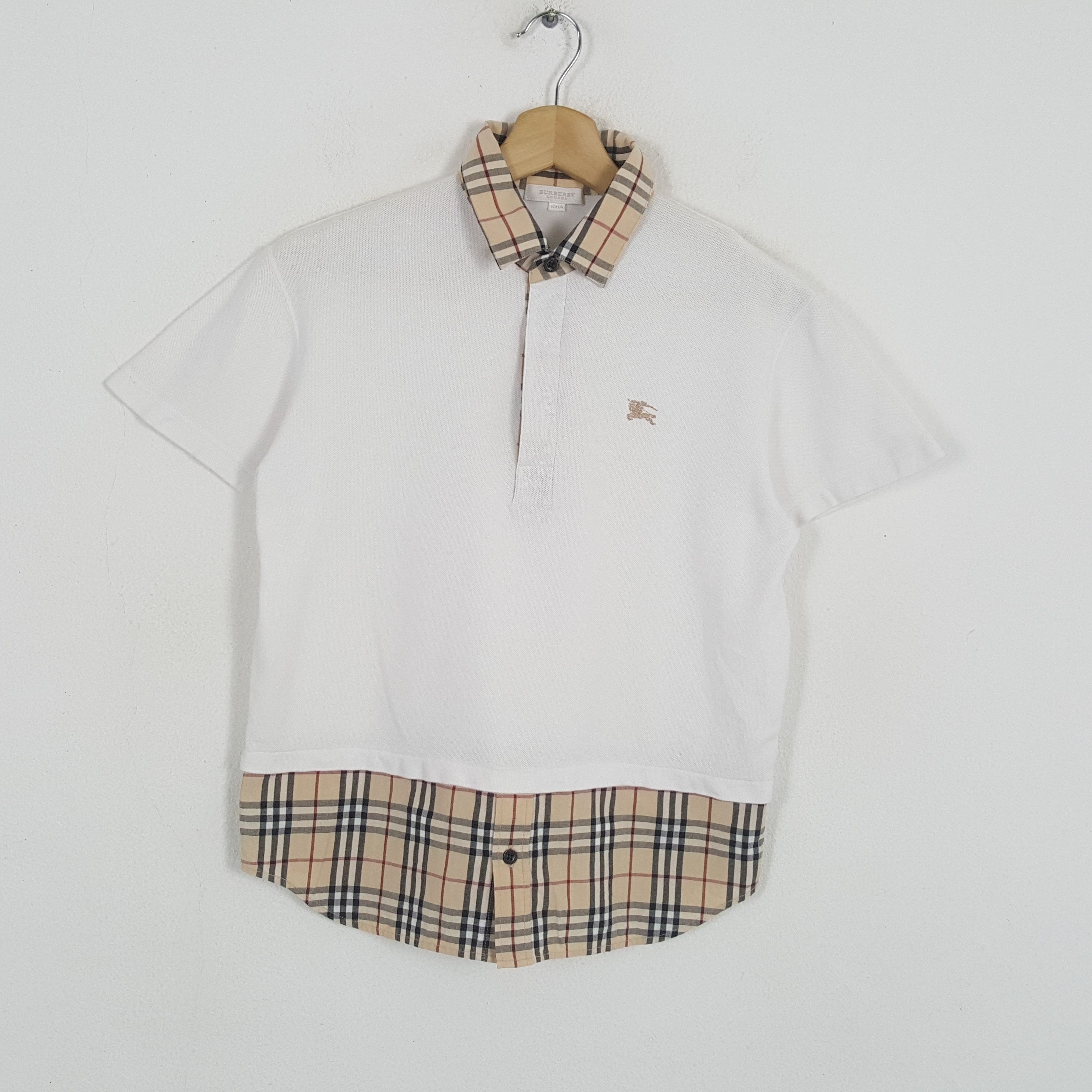 Burberry × Vintage Vintage BURBERRY LONDON Nova Check Polos Shirt Size S / US 4 / IT 40 - 1 Thumbnail