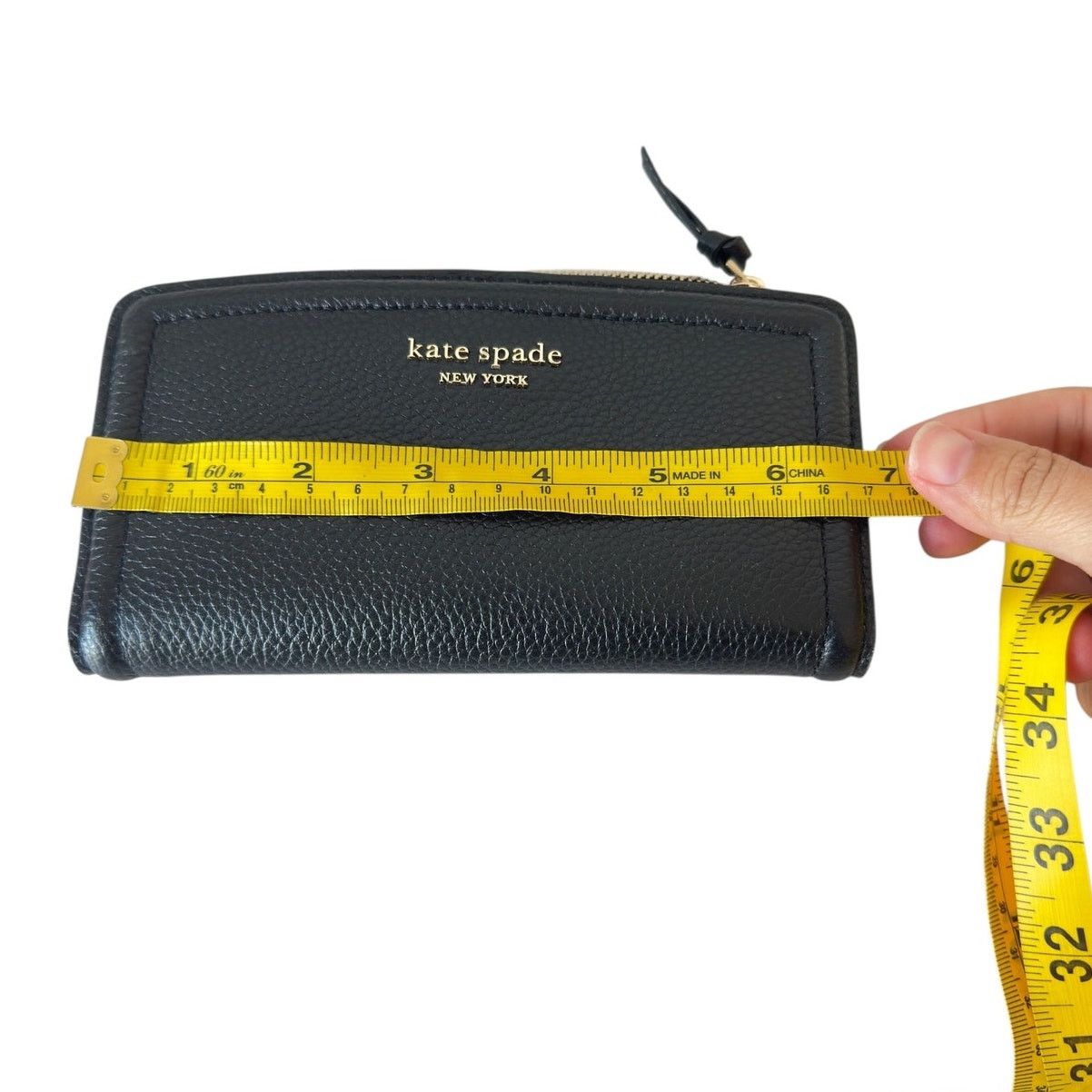 Kate Spade Kate Spade Knott pebble leather slim zip Black wallet Size ONE SIZE - 10 Thumbnail