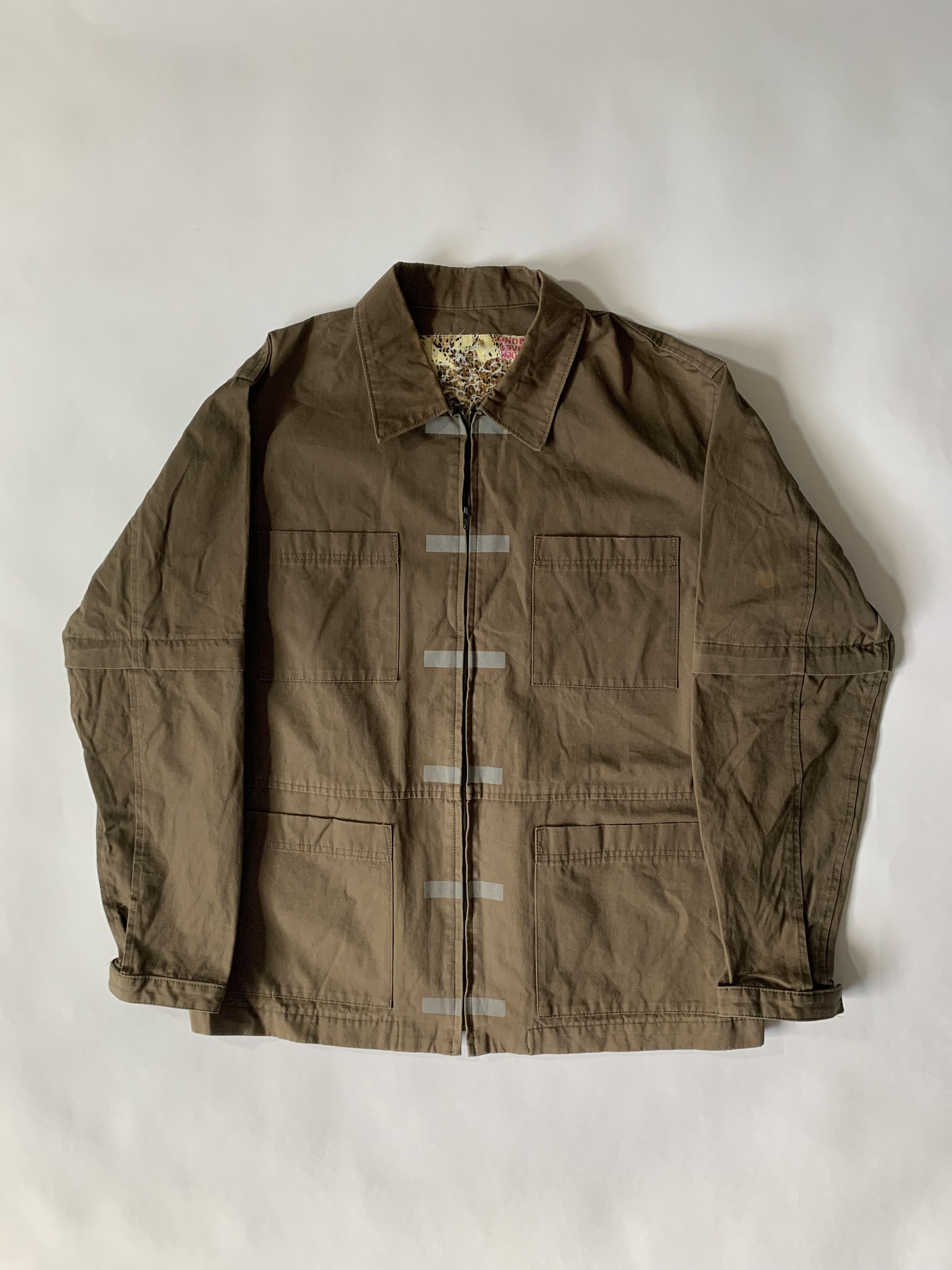 image of Undercover Ss00 Kung Fu Convertible 3M Jacket in Brown, Men's (Size Small)