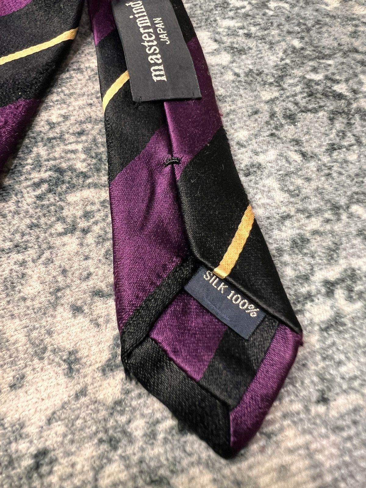 Mastermind Japan Mastermind Japan Distressed Silk Tie Size ONE SIZE - 5 Thumbnail