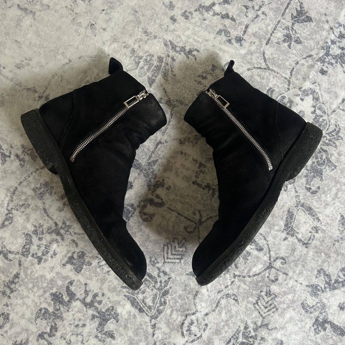 Dior Dior Homme AW12 Blistered Suede Zipper Boots Size US 7.5 / EU 40-41 - 2 Thumbnail
