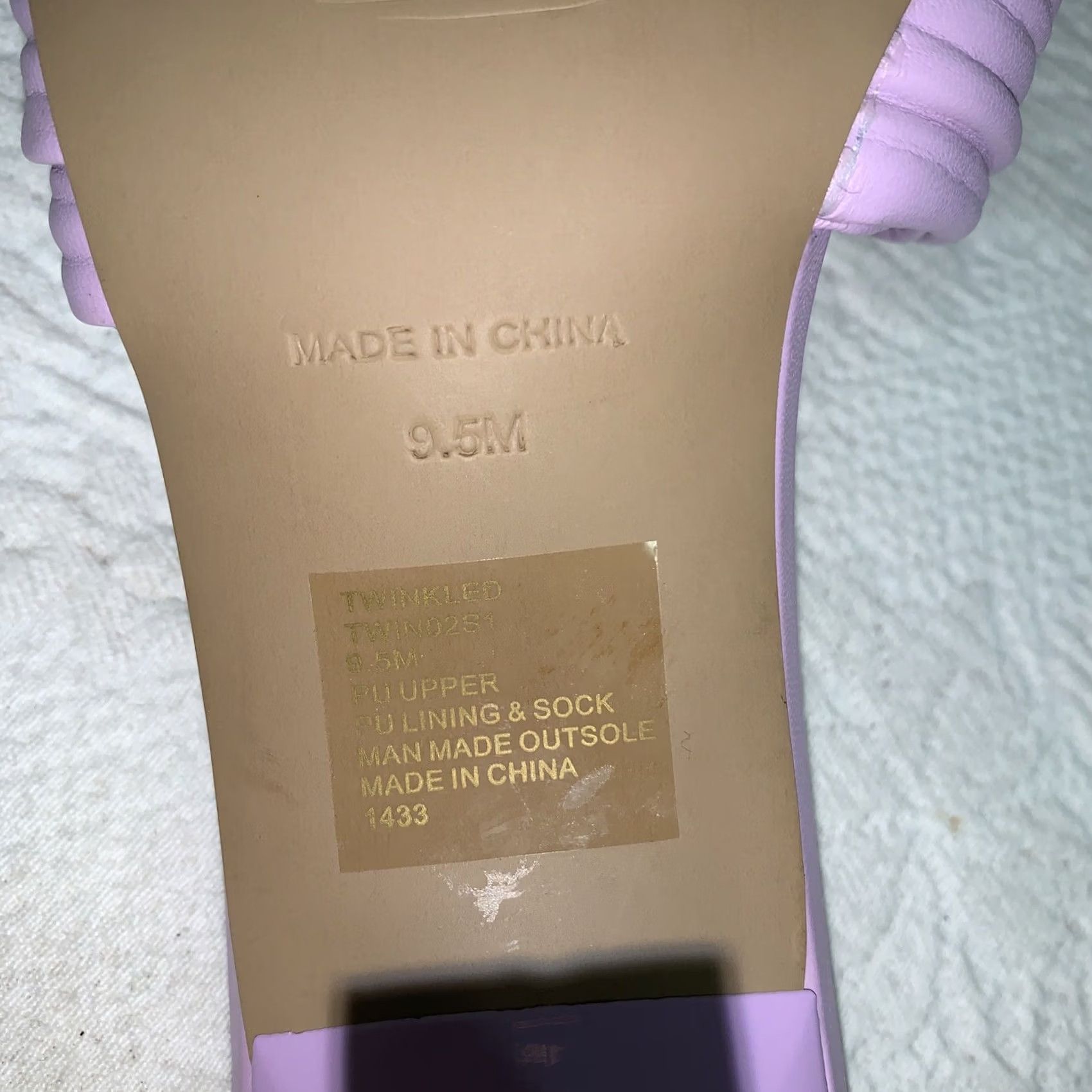 Steve Madden Steve Madden Womens Mule Dress 9.5 Lavender Purple Twinkled Soft-Volume Strap Heel Mid (2-2.9 in) Slip On Womens Size L / US 10 / IT 46 - 4 Thumbnail