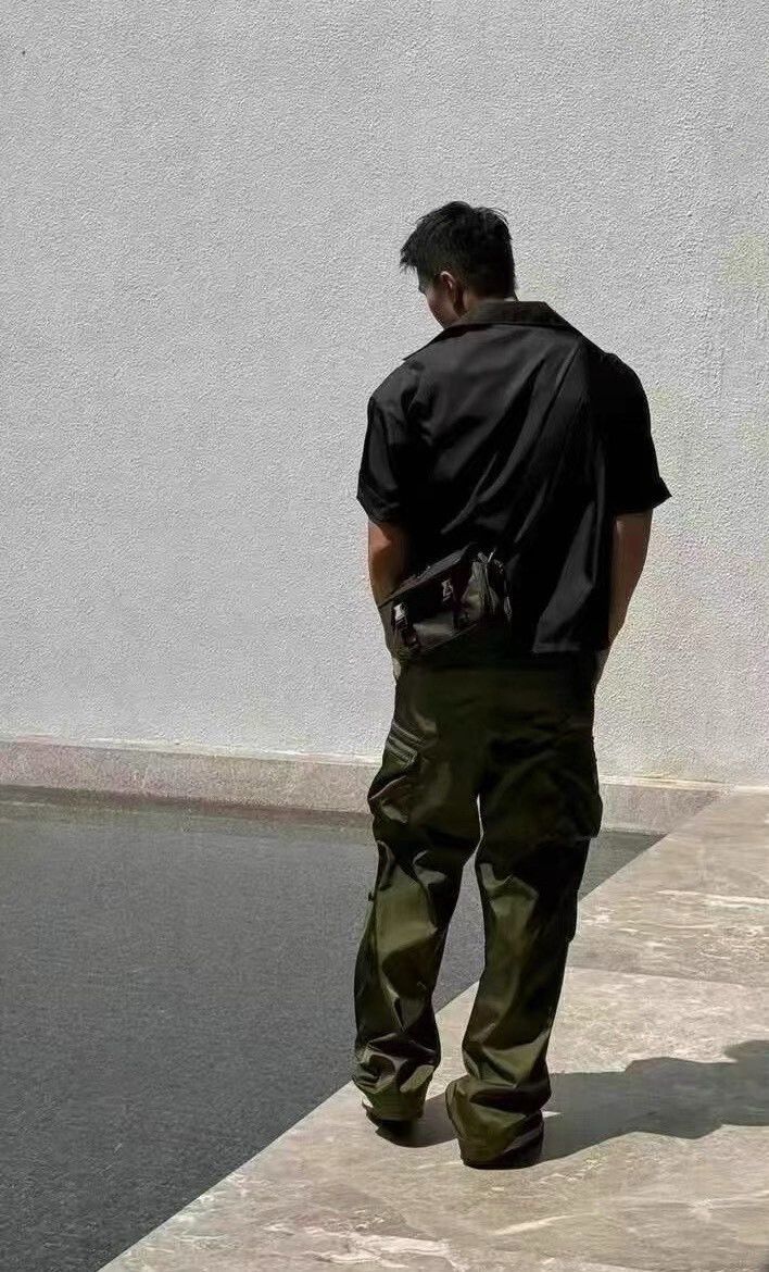 Prada Prada Military Green Triangle Logo Cargo Pants Size US 38 / EU 54 - 6 Thumbnail