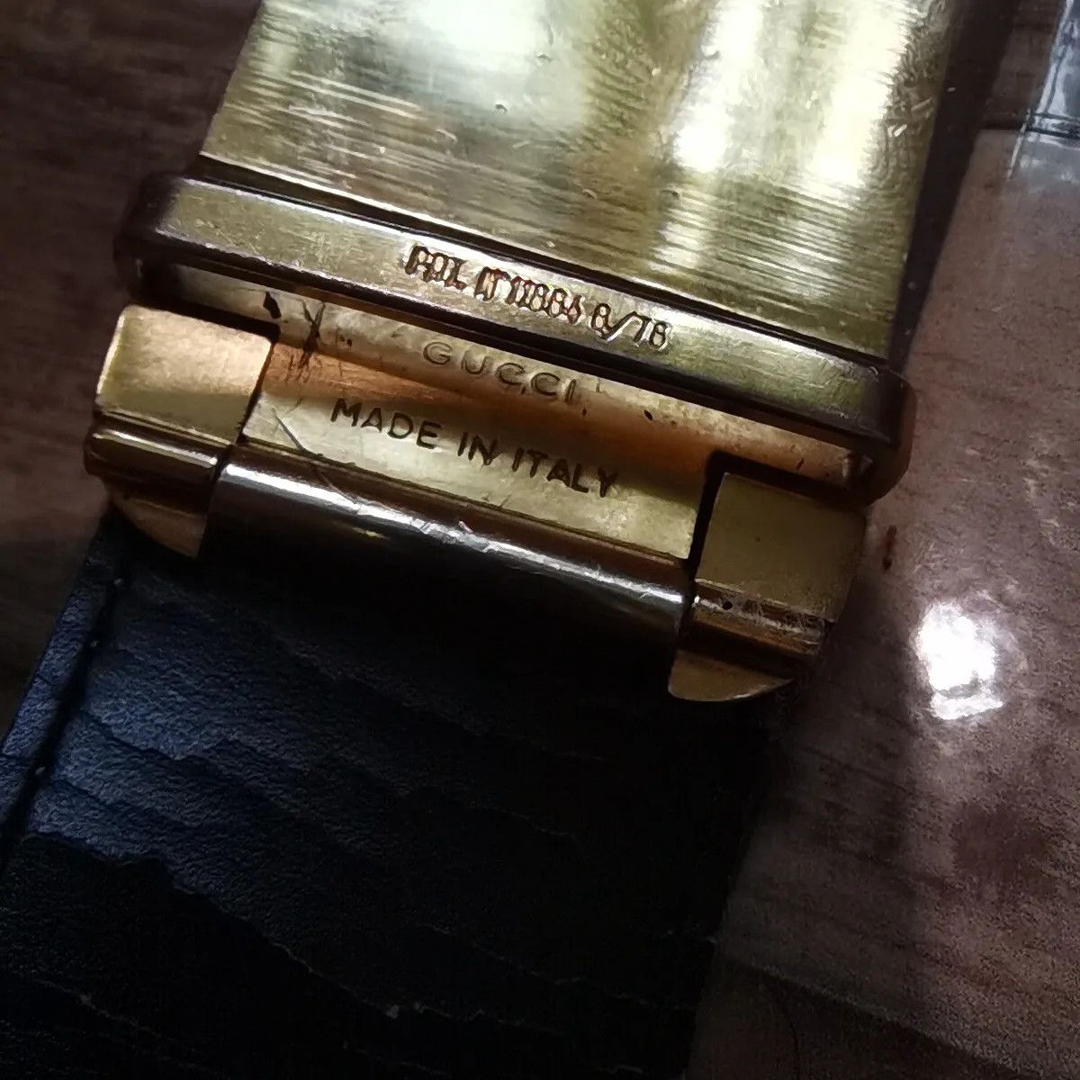 Gucci × Vintage Gucci leather belt vintage rare made in italy Size 34 - 2 Thumbnail