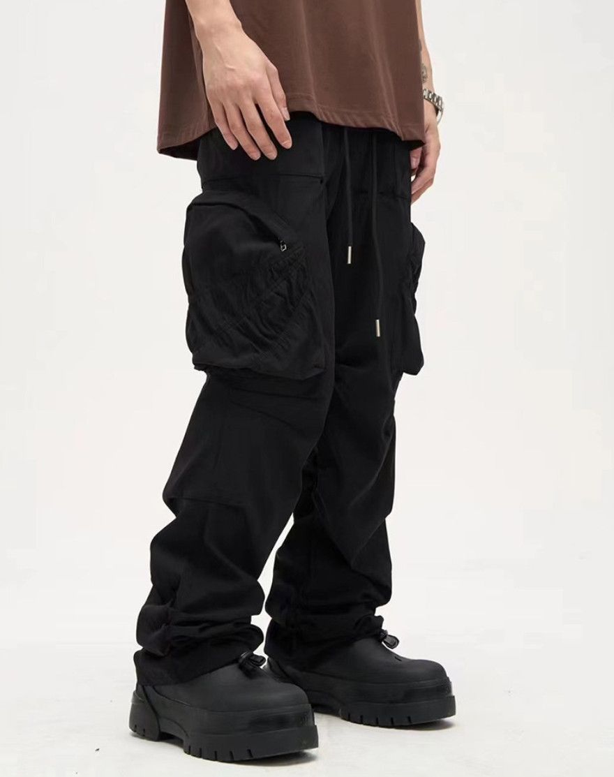 Japanese Brand × Vintage Retro casual three-dimensional large pocket cargo trousers Size US 33 - 1 Thumbnail