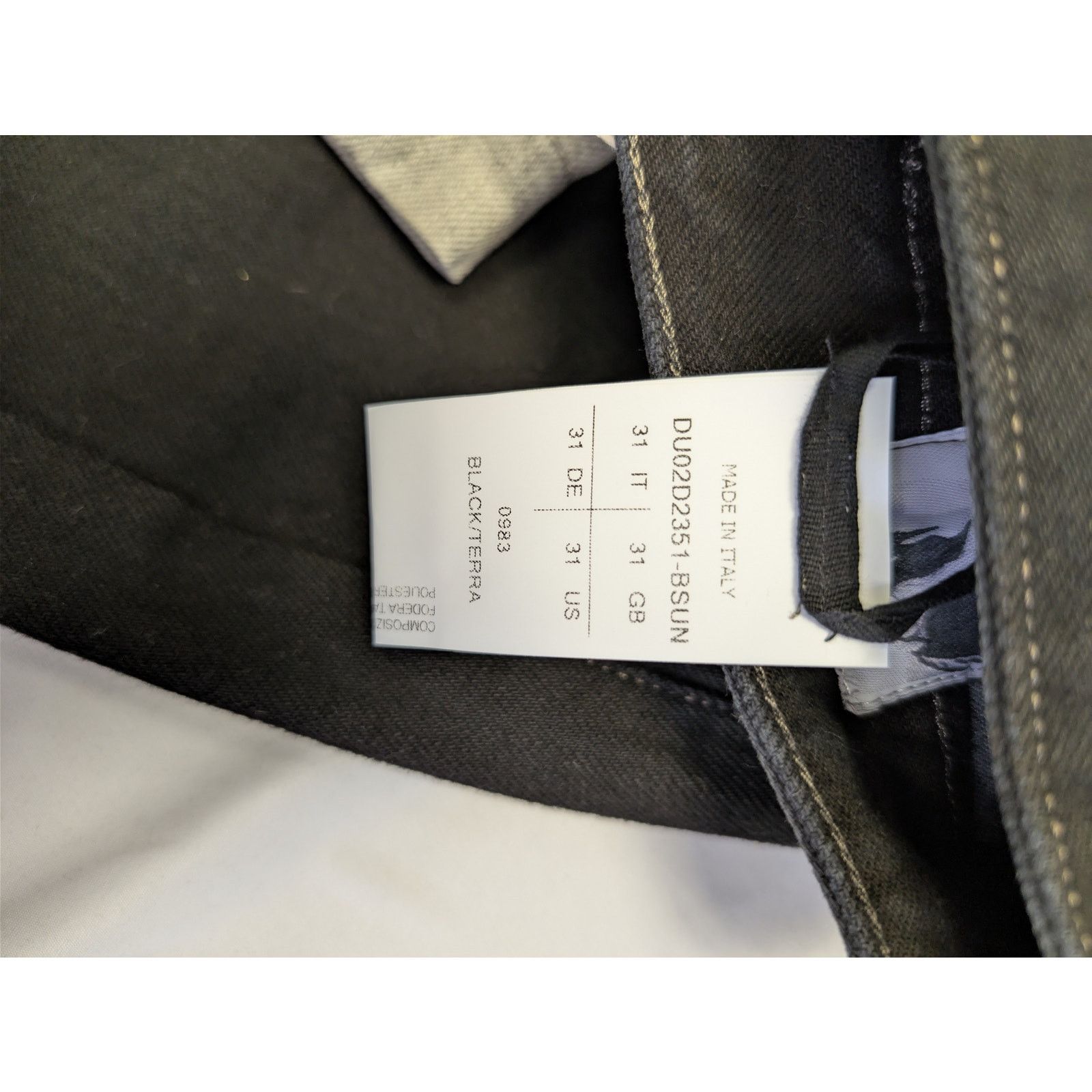 Rick Owens Drkshdw o1rshd1 Geth Jeans in Black/Terra Size US 31 - 17 Thumbnail