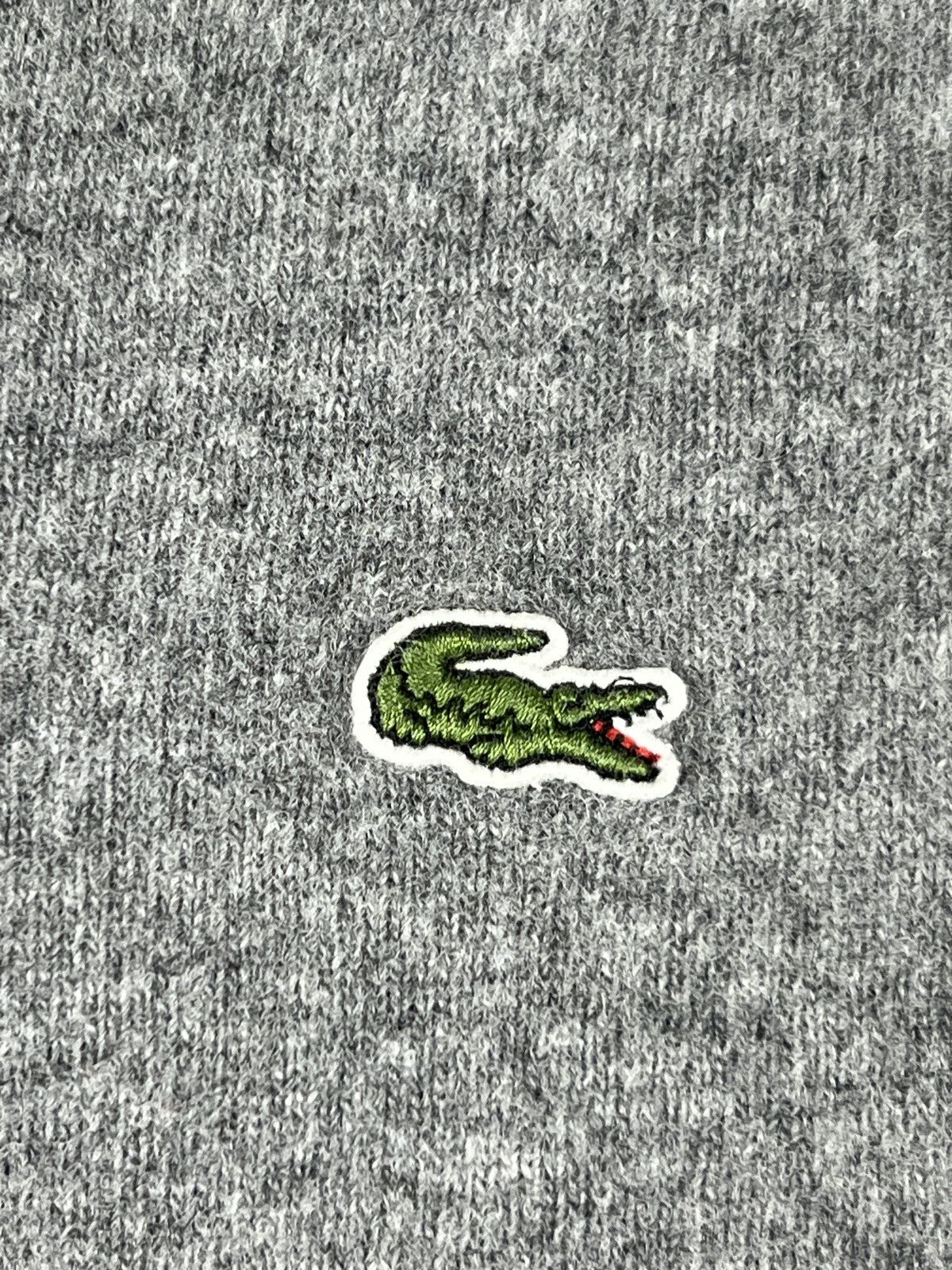 Lacoste Lacoste Wool V-Neck Sweater Pullover Mens L-XL Gray Size US L / EU 52-54 / 3 - 4 Thumbnail