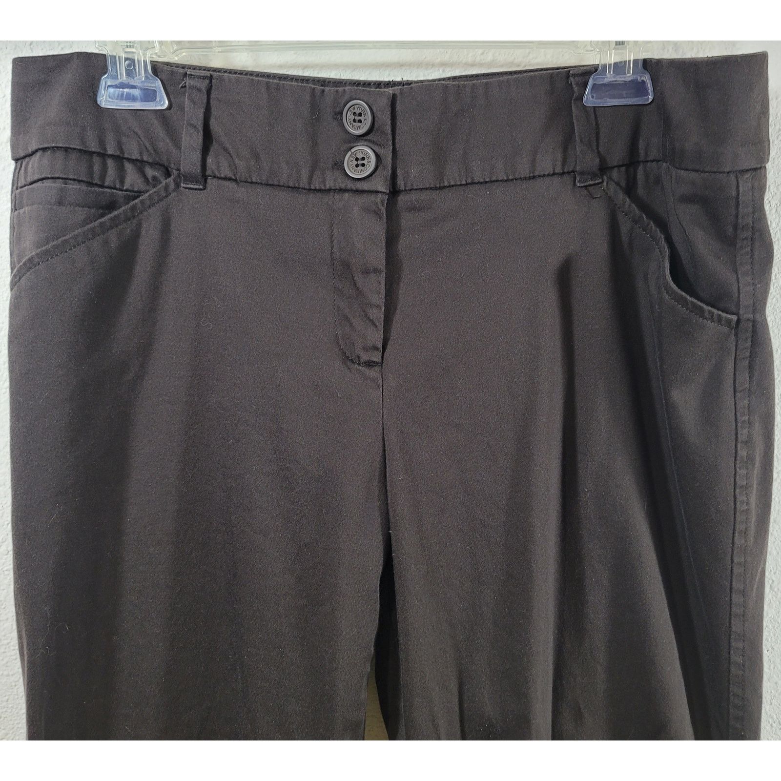 Other New York & Co Brown Flat Front Bootcut Dress Pants 12 Size 34" / US 12 / IT 48 - 5 Thumbnail