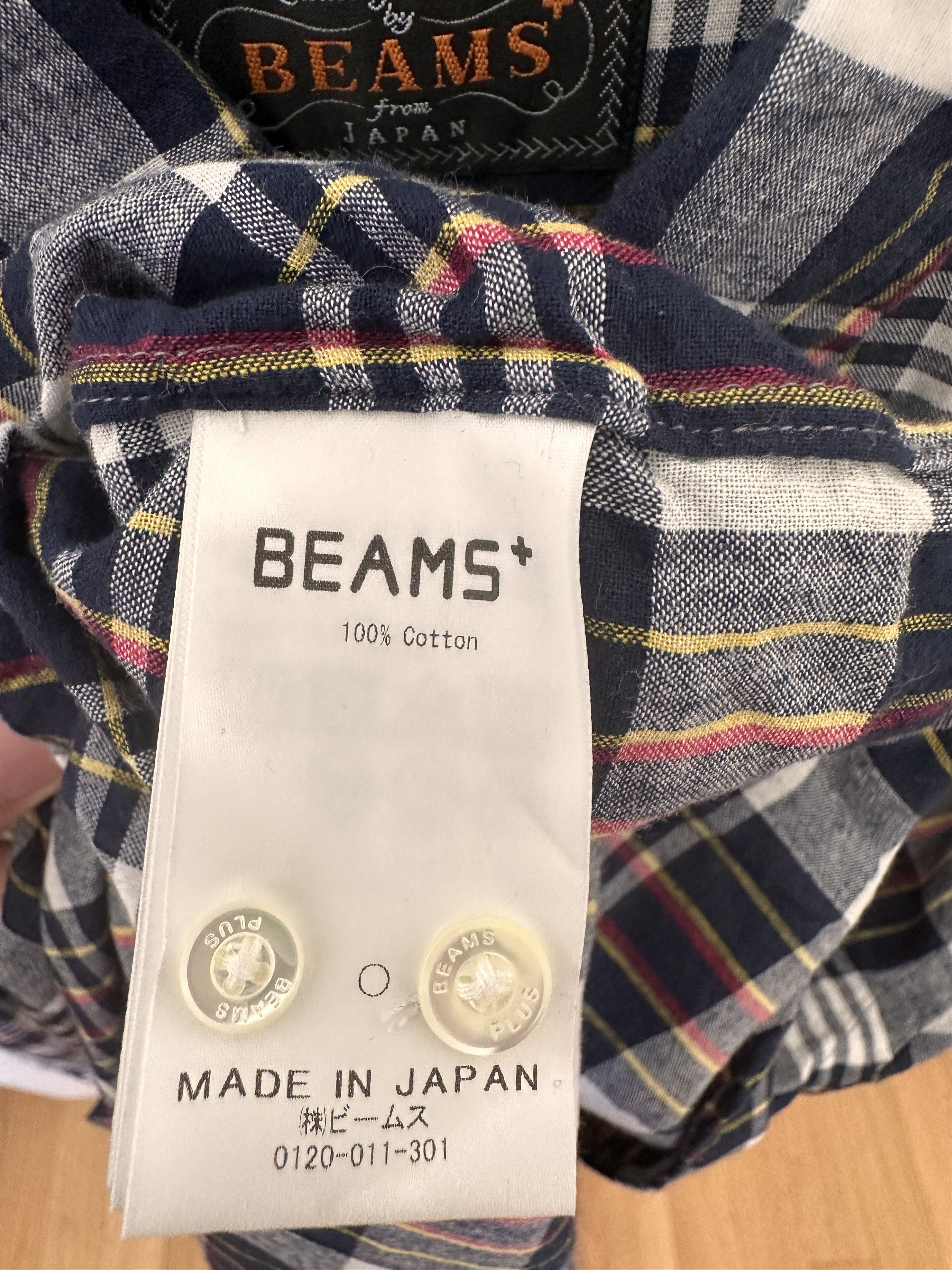 Beams Plus BEAMS Plus Madras Plaid Button-Down Shirt – India Fabric Size US L / EU 52-54 / 3 - 3 Thumbnail