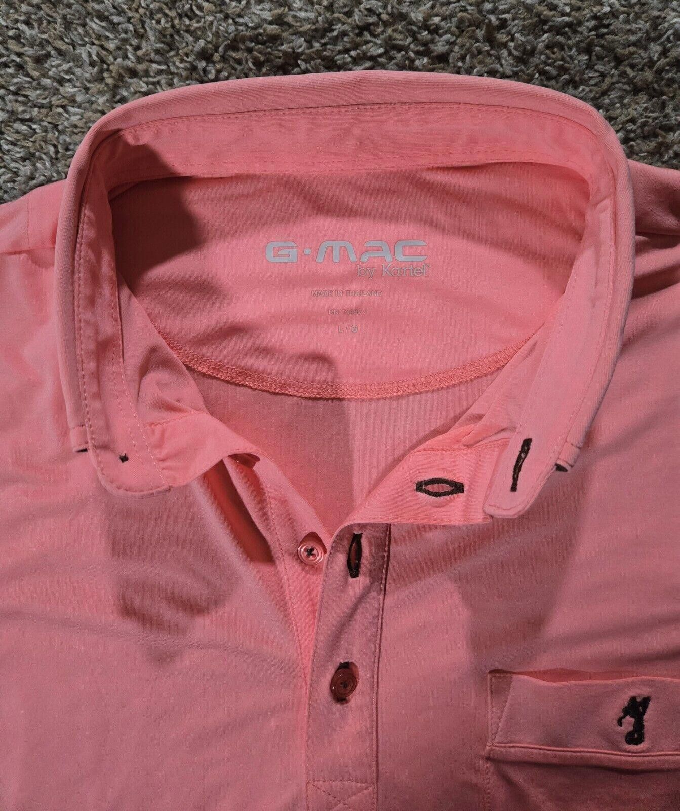 Designer Coral G Mac By Kartel Polo Golf Shirt L Size US L / EU 52-54 / 3 - 2 Thumbnail