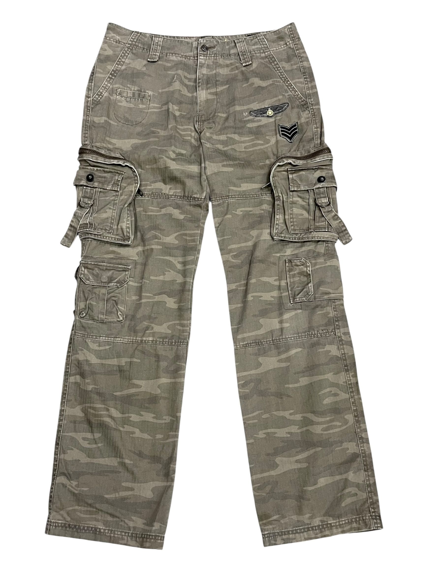 KISS 🔥RARE Kissmark Japan Camo 3D Cargo Military Pants Size US 34 / EU 50 - 2 Thumbnail