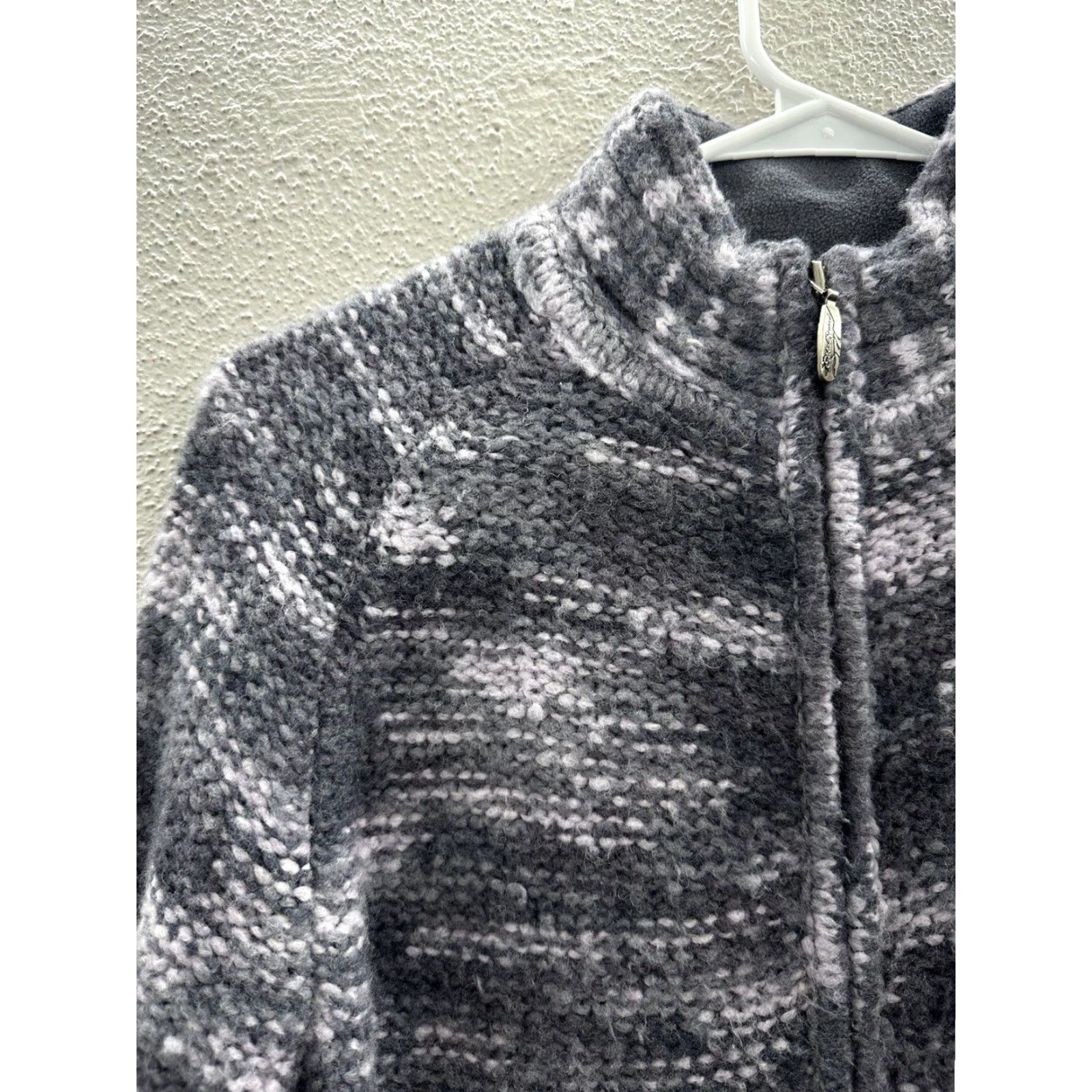 Eddie Bauer Eddie Bauer Womens Sweater Purple Wool Blend Long Sleeve Zip Up Mock Neck Cardigan Small Knit Style: Regular Size S / US 4 / IT 40 - 3 Thumbnail