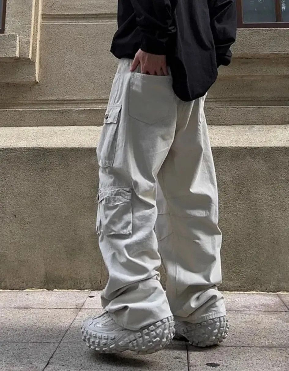 Japanese Brand × Vintage Street style multi-pocket straight wide-leg cargo Size US 32 / EU 48 - 3 Thumbnail