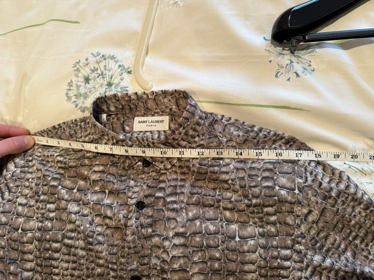 Saint Laurent Paris SS14 Saint Laurent crocodile shirt Hedi Slimane 40 Size US L / EU 52-54 / 3 - 10 Thumbnail