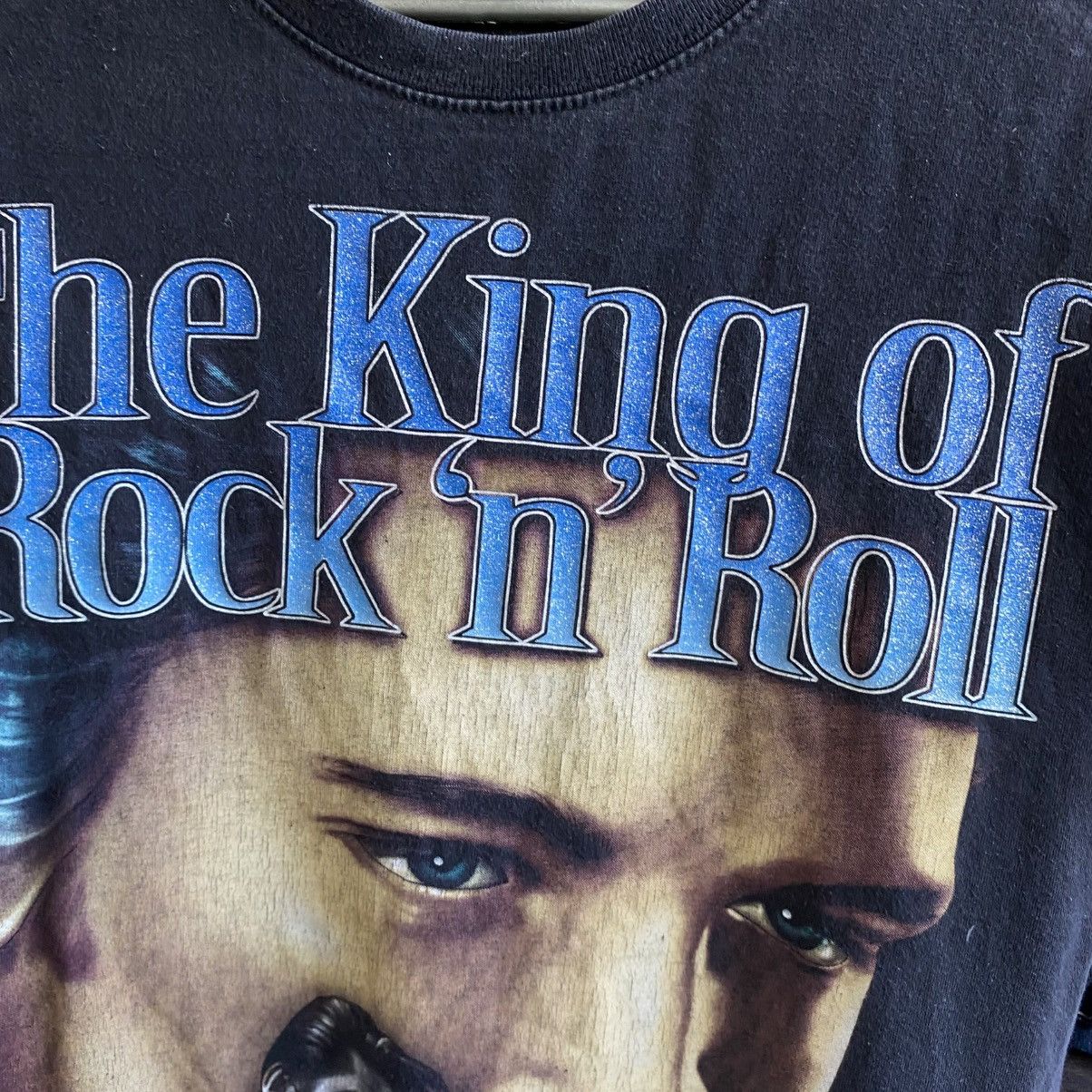 Band Tees Vintage Elvis Presley Allprint Overprinted 90’s music tee Size US M / EU 48-50 / 2 - 3 Thumbnail