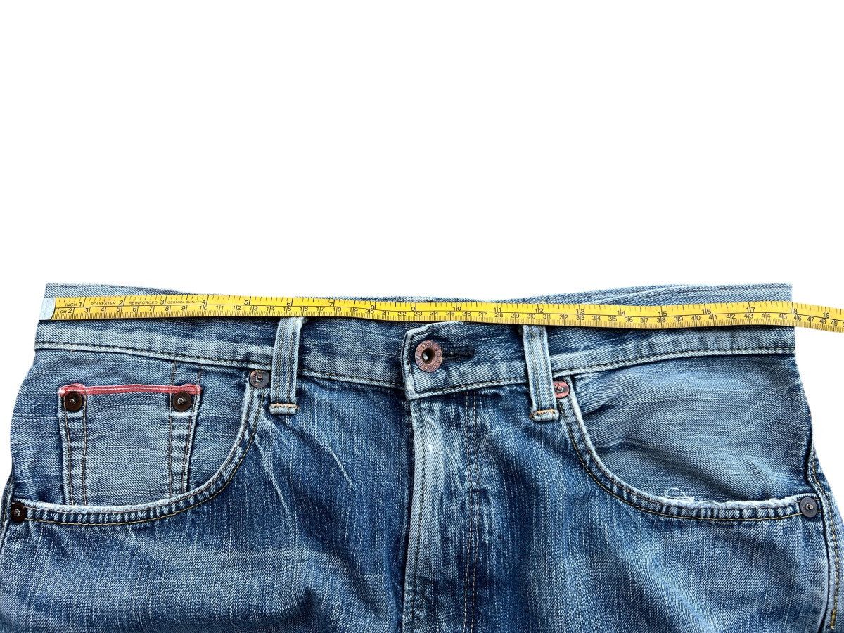 Edwin Vintage Edwin Selvedge Distressed Denim Jeans 36x34 Size US 36 / EU 52 - 13 Thumbnail