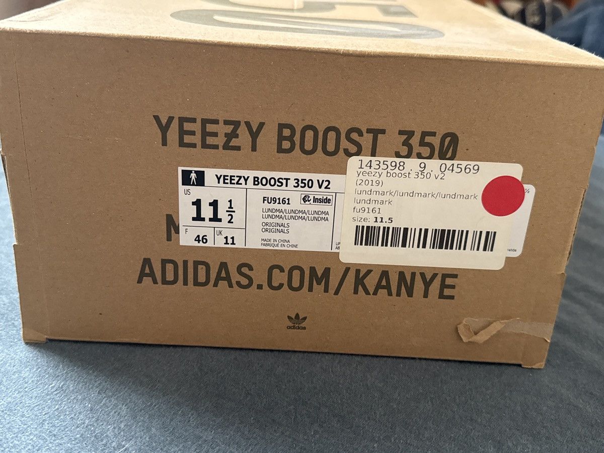 Yeezy Adidas Yeezy 350 v2 Lundmark Size US 11.5 / EU 44-45 - 7 Thumbnail