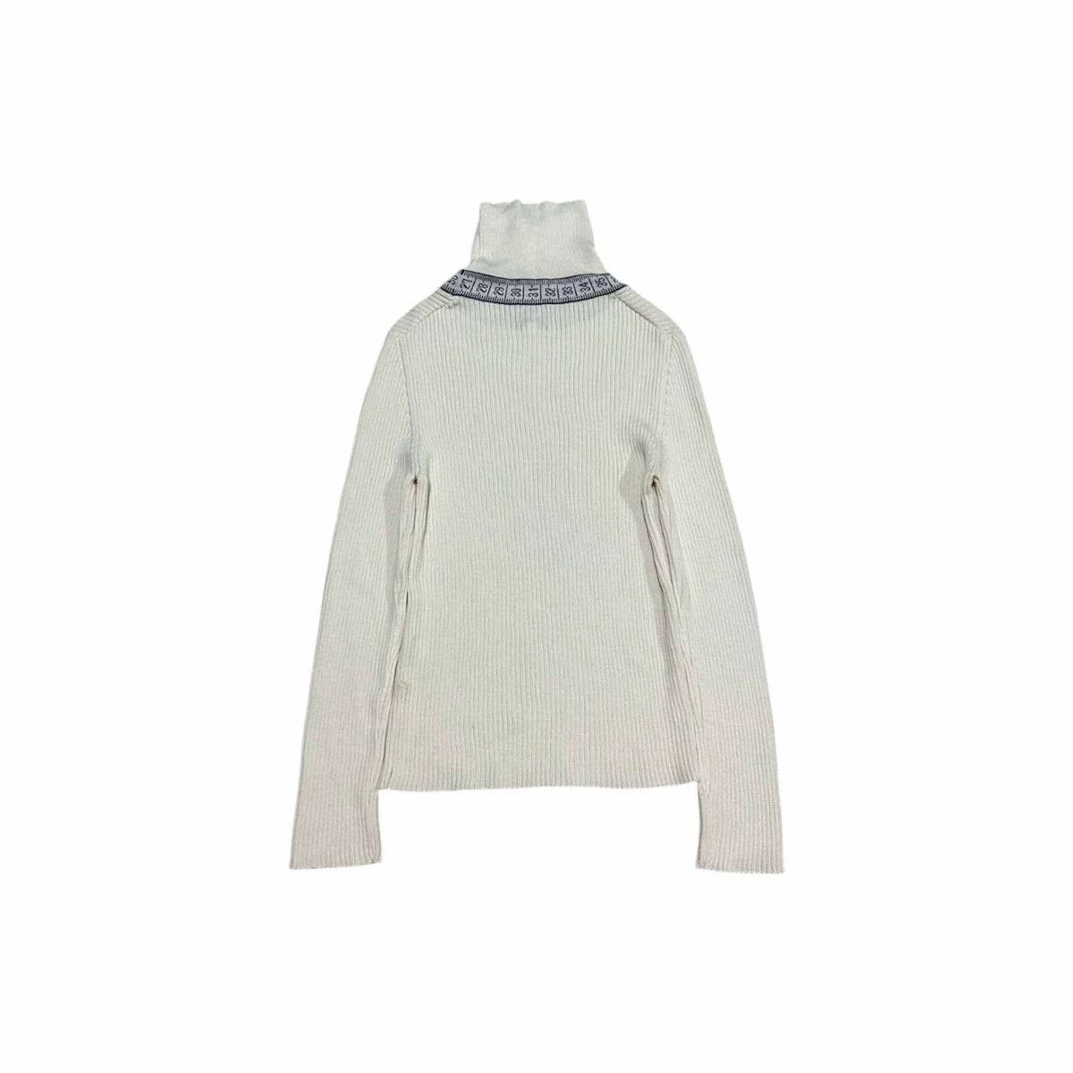 Jean Paul Gaultier 🔥Rare Vintage JPG Turtleneck Knit Sweater Measure Tape Size US L / EU 52-54 / 3 - 8 Thumbnail