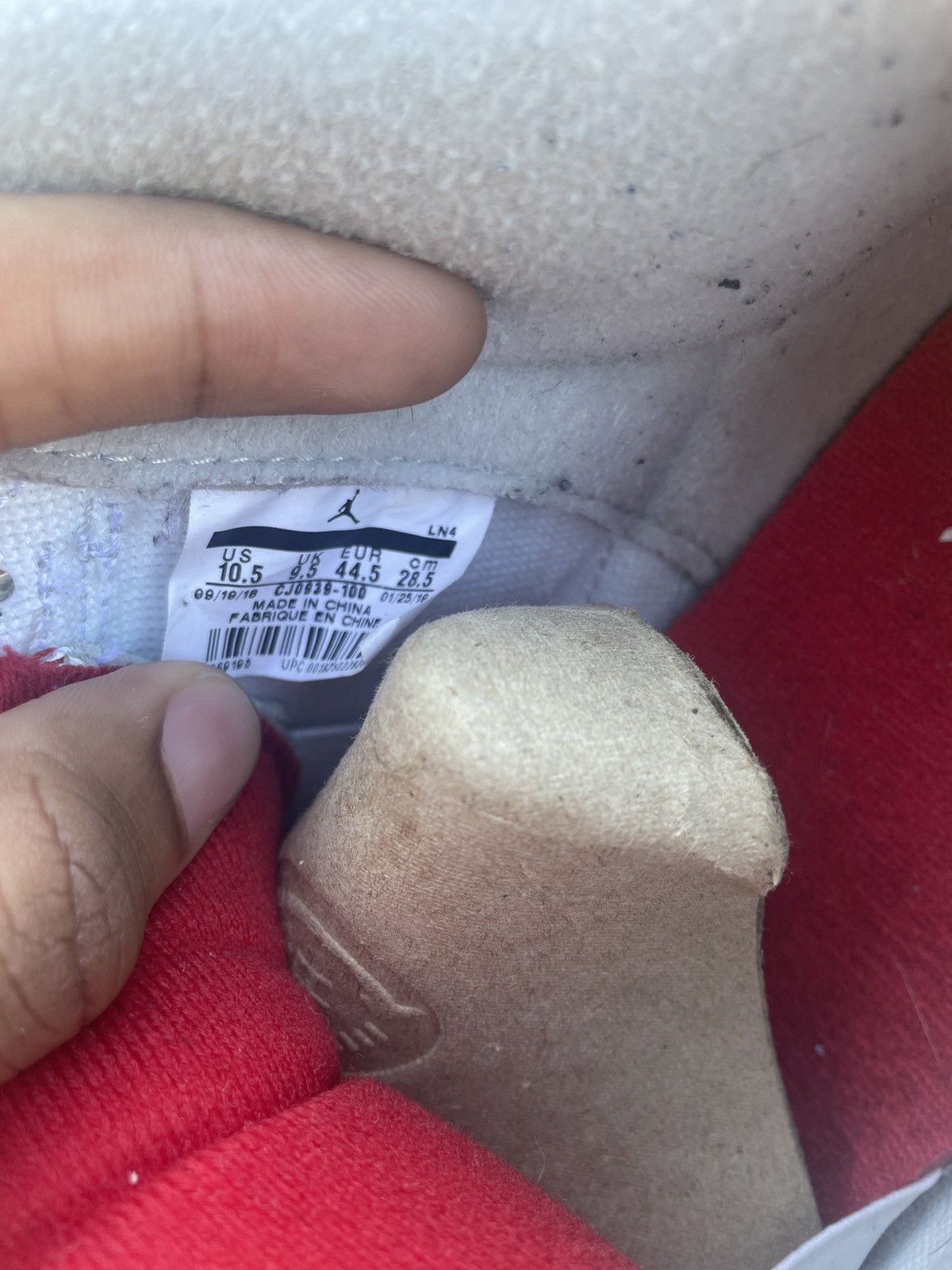 Jordan Brand × Nike tinker hatfield university red Size US 10.5 / EU 43-44 - 7 Thumbnail
