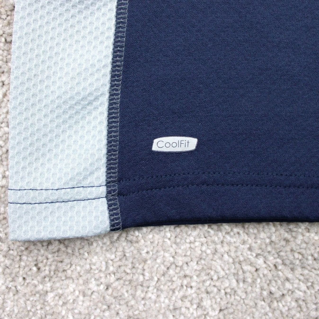 Alo Alo Polo Shirt Mens Medium Blue Short Sleeve 1/4 Zip Performance Golf Shirt Size US M / EU 48-50 / 2 - 4 Thumbnail