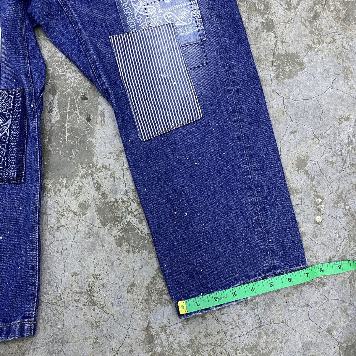 If Six Was Nine vintage tobila union made patchwork jeans Size US 29 - 16 Thumbnail