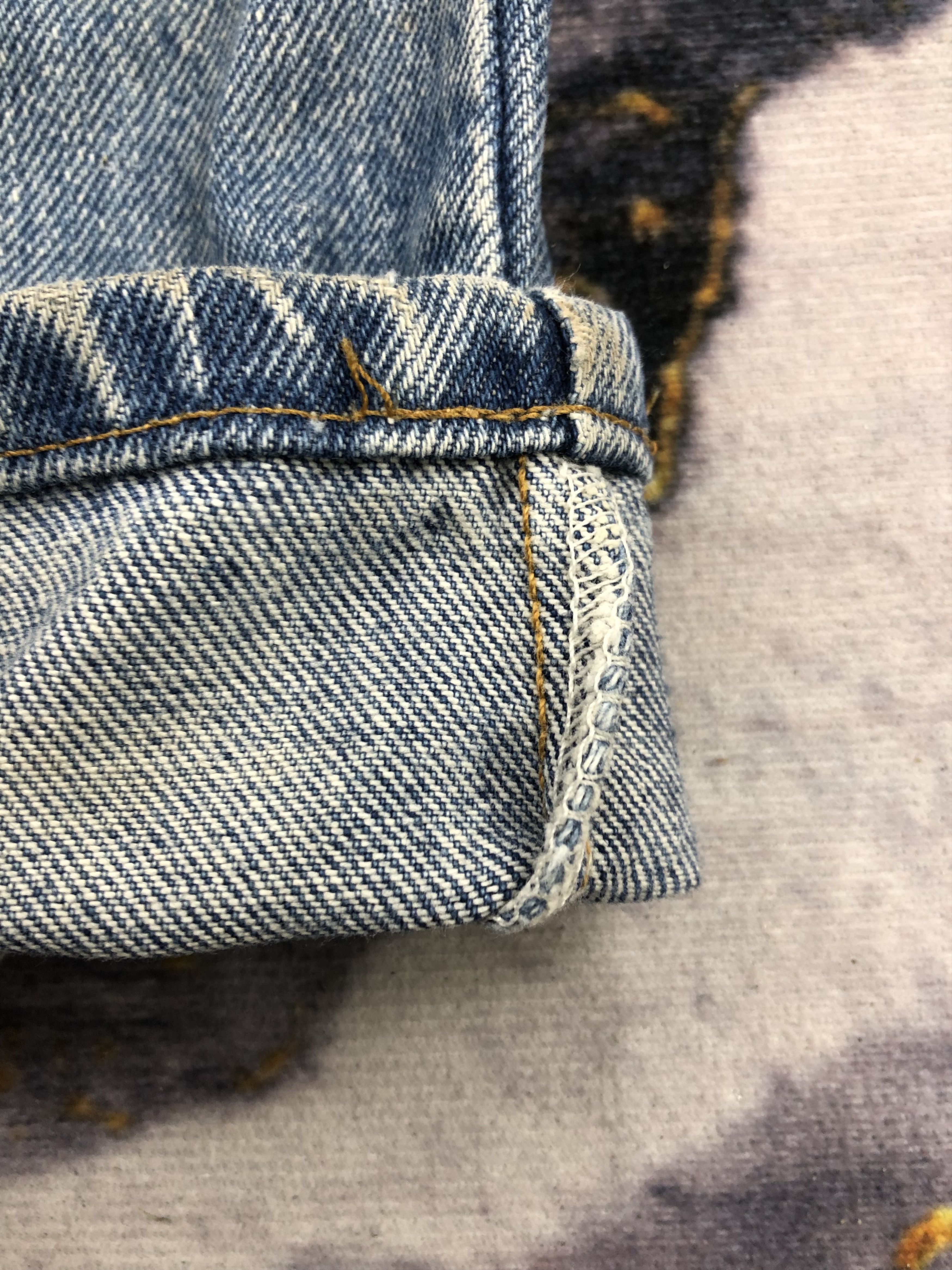 Levi's Vintage 90s Levis 550 Faded Blue Jeans DPP0190 Size US 33 - 9 Thumbnail