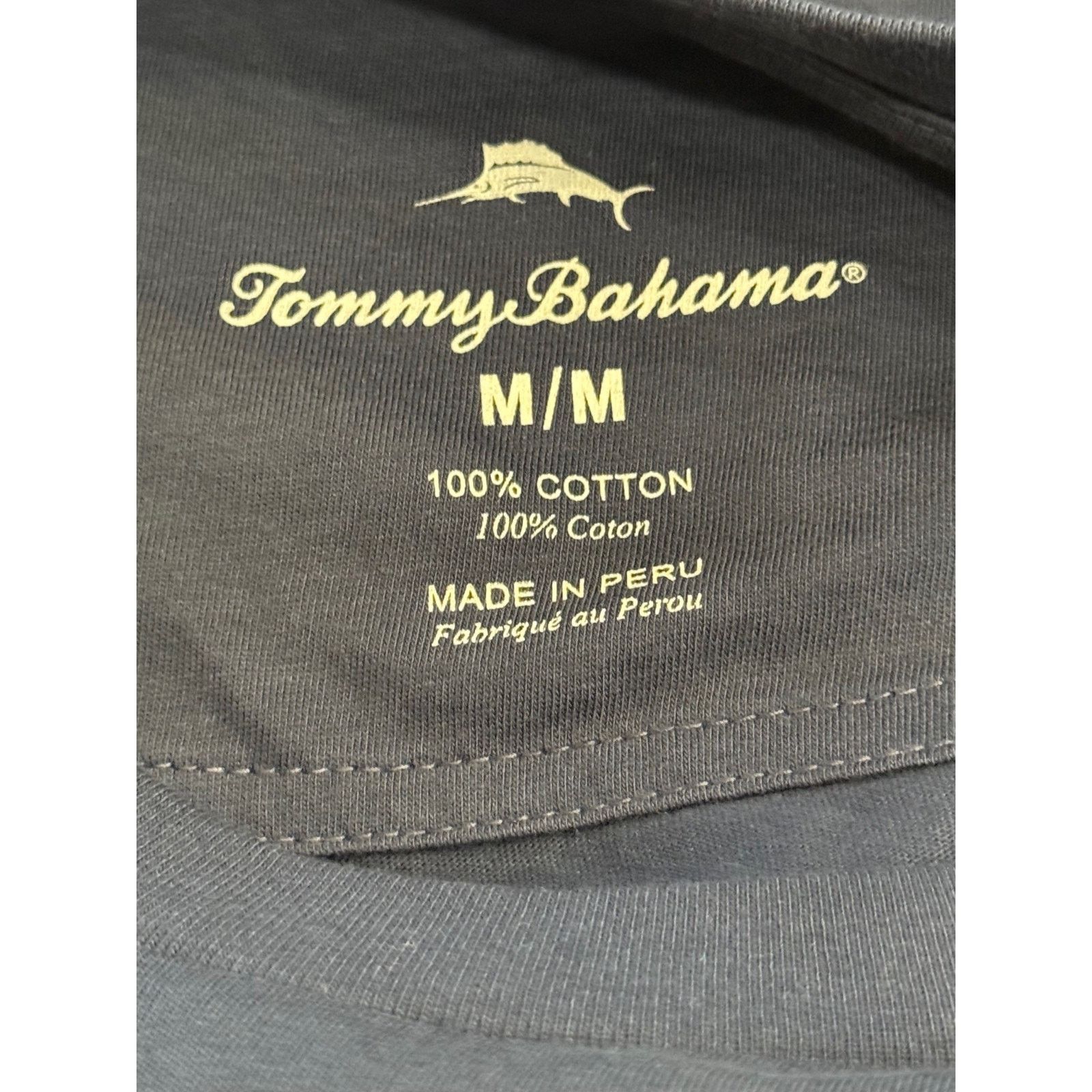 Tommy Bahama NEW TOMMY BAHAMA TShirt MLB Catch The Sunset Men Medium Blue Size US M / EU 48-50 / 2 - 7 Thumbnail