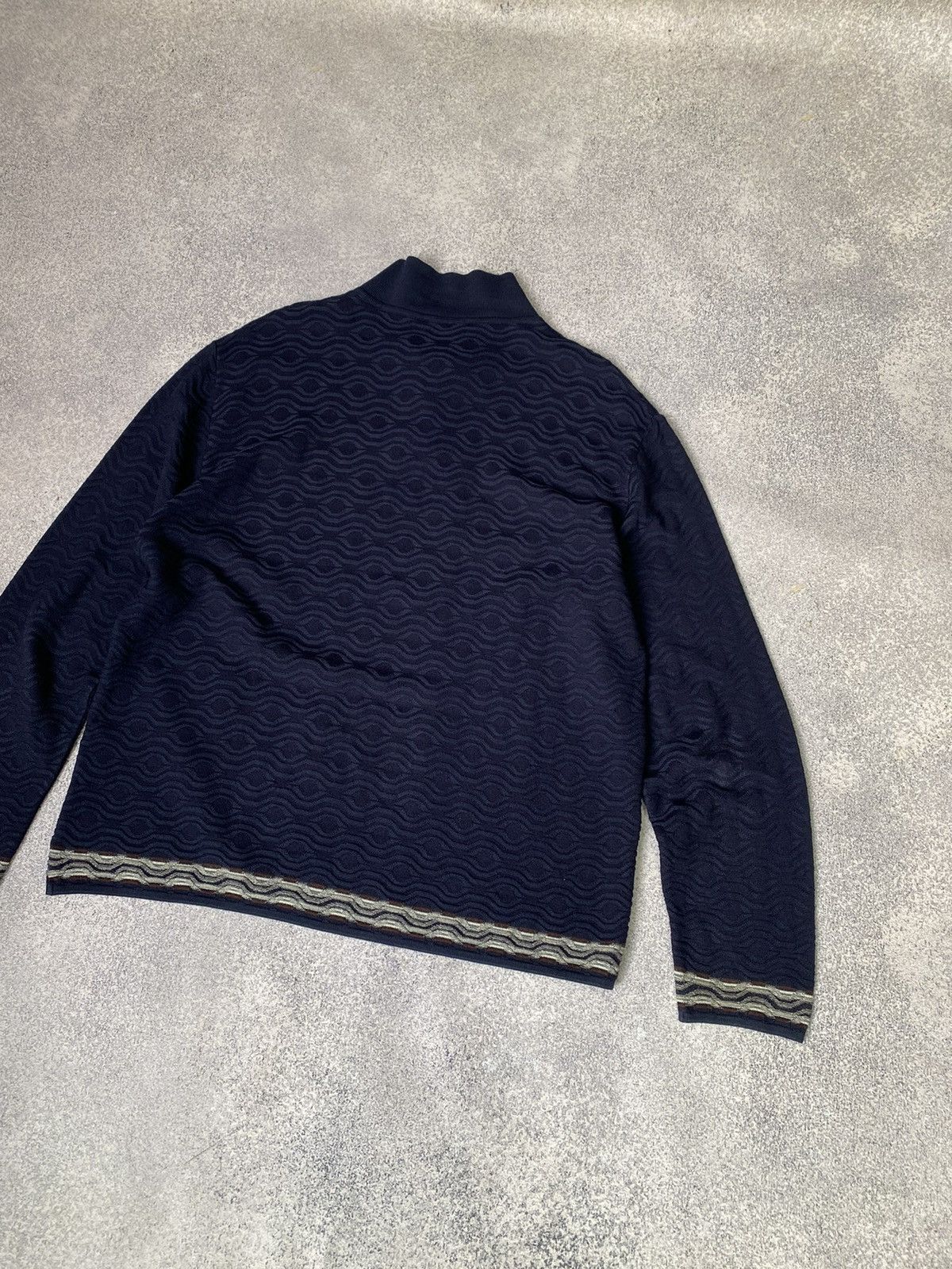 Missoni × Vintage Vintage Missoni Sport Navy Sweater Size US L / EU 52-54 / 3 - 8 Thumbnail