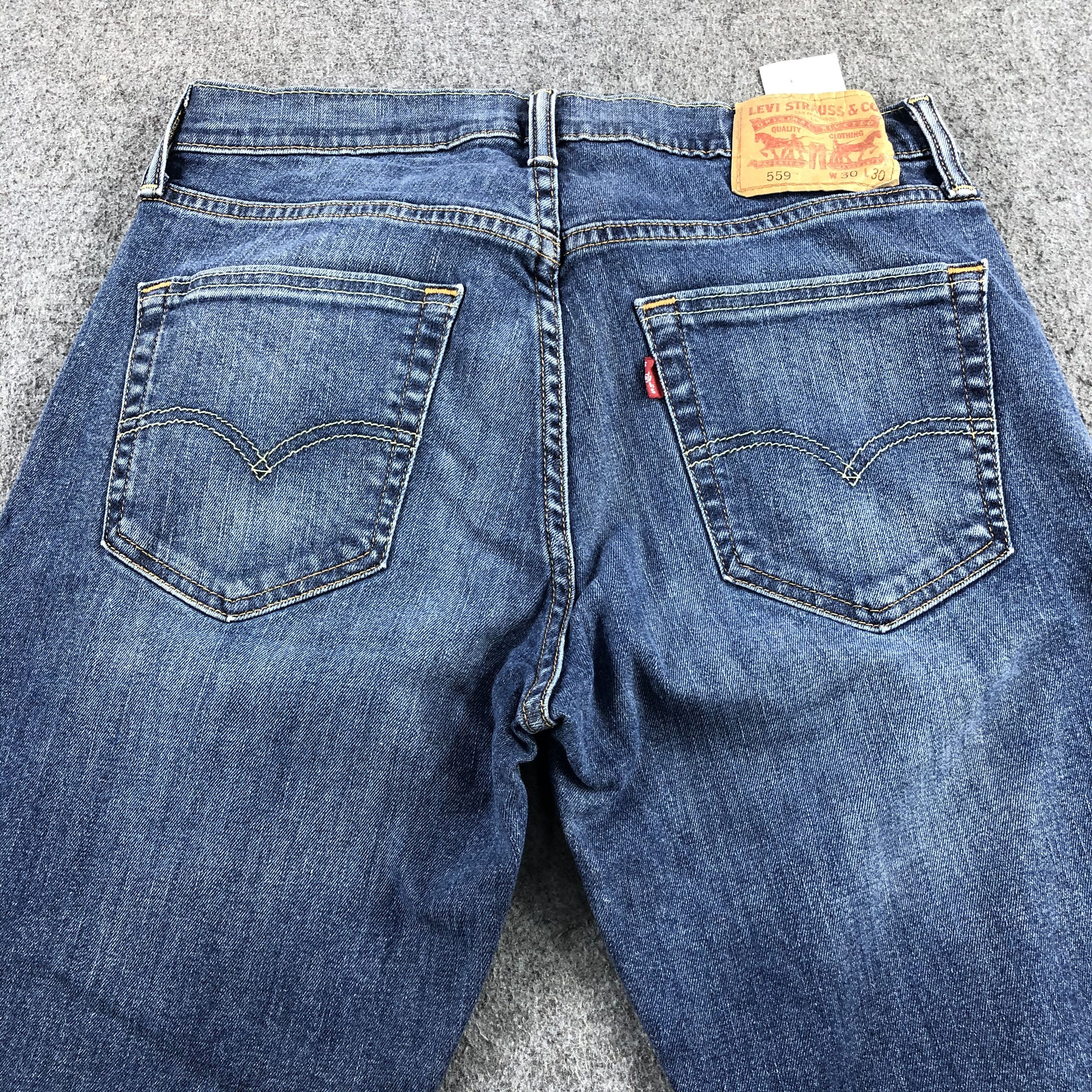 Levi's Vintage Blue Wash Levis 559 Jeans-J2117 Size US 30 / EU 46 - 4 Thumbnail