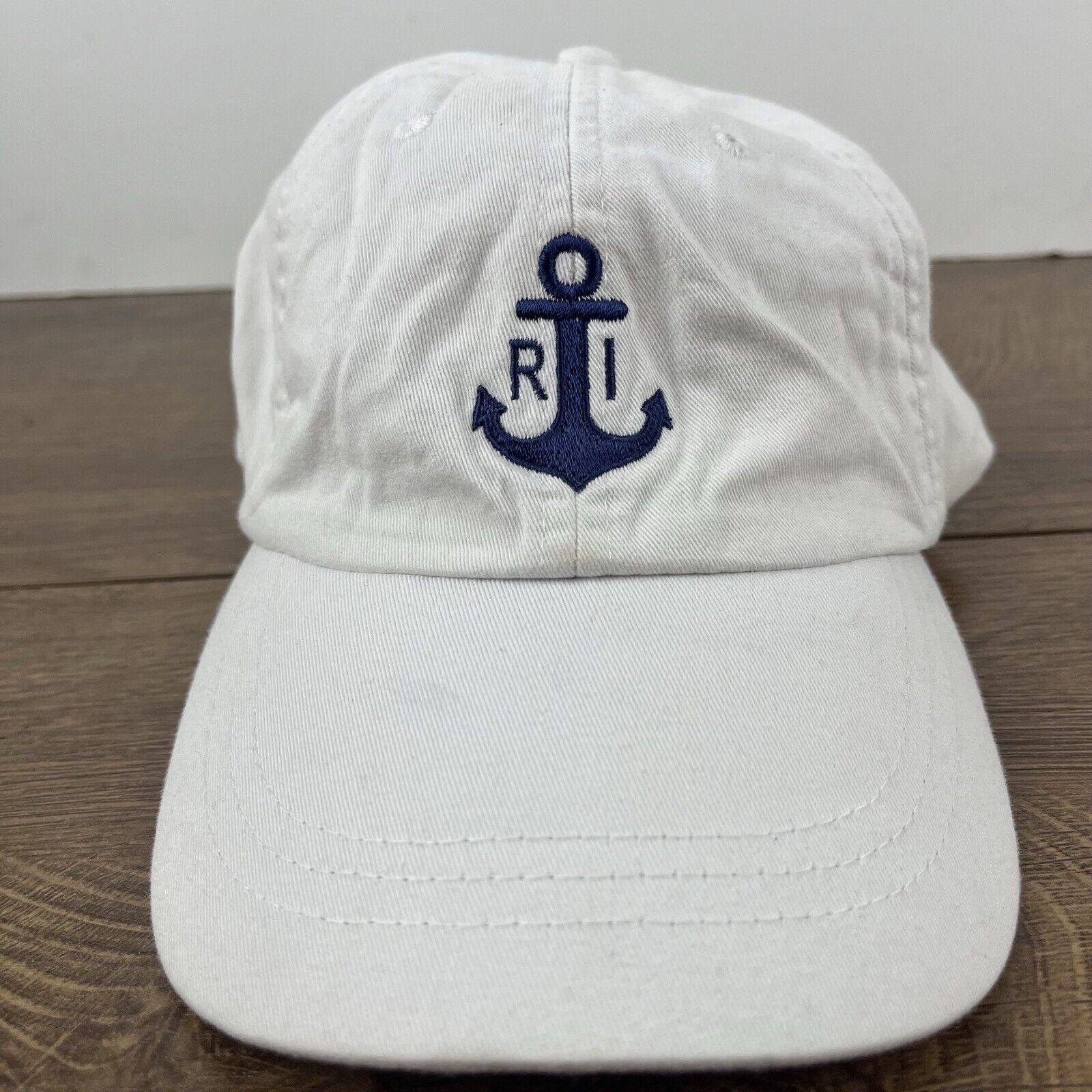 Other Rhode Island Hat Rhode ISland Anchor White Hat Adjustable Wh Size ONE SIZE - 5 Thumbnail