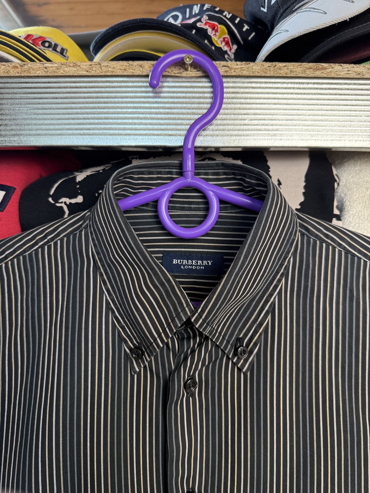 Burberry Vintage Burberry Striped Shirt Size US L / EU 52-54 / 3 - 7 Thumbnail