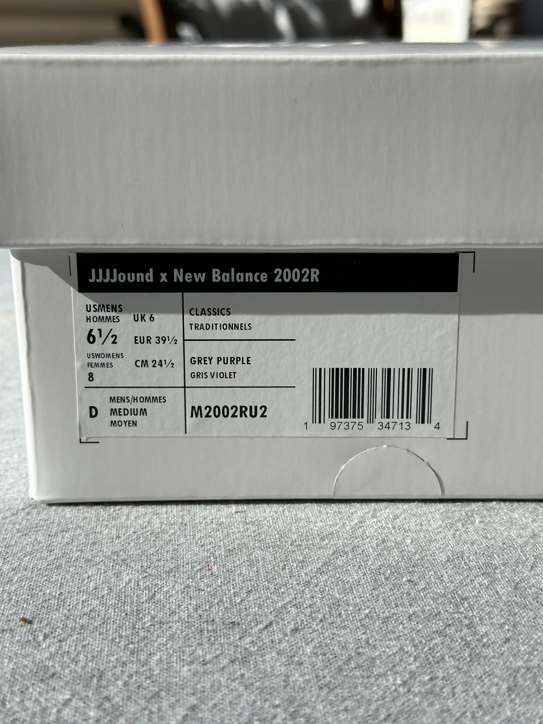 JJJJound × New Balance New Balance 2002R JJJJound Storm Blue Size US 6.5 / EU 39-40 - 5 Thumbnail