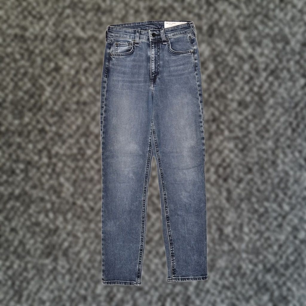 Rag & Bone RAG & BONE Womens Slim Jeans Navy Blue Cotton W23 L28 Size 40" / US 18 - 1 Thumbnail