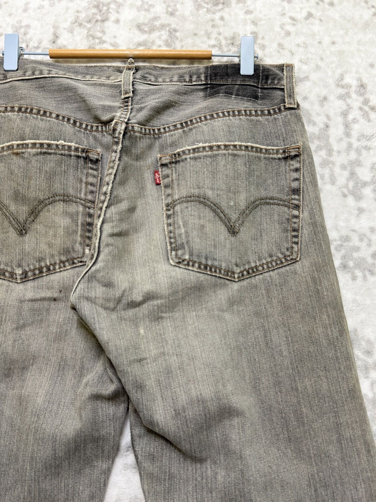 Levi's Vintage Levi's 501 Distressed Thrashed Mud Wash Denim Jeans Size US 32 / EU 48 - 11 Thumbnail
