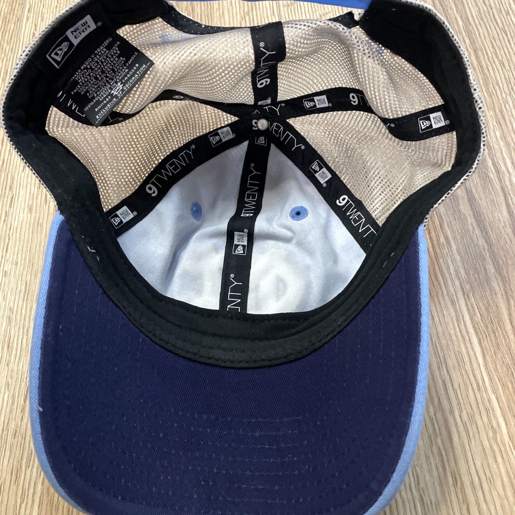 New Era North Carolina 9 Twenty New Era Adjustable Snap Back Distressed Hat Size ONE SIZE - 7 Thumbnail