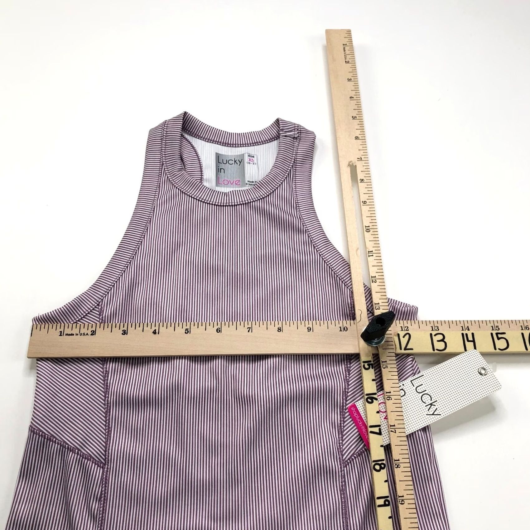 Vintage Lucky In Love XS Womens Activewear Tank Pullover Top Purple Sports Tennis Golf Athleisure Size XS / US 0-2 / IT 36-38 - 3 Thumbnail